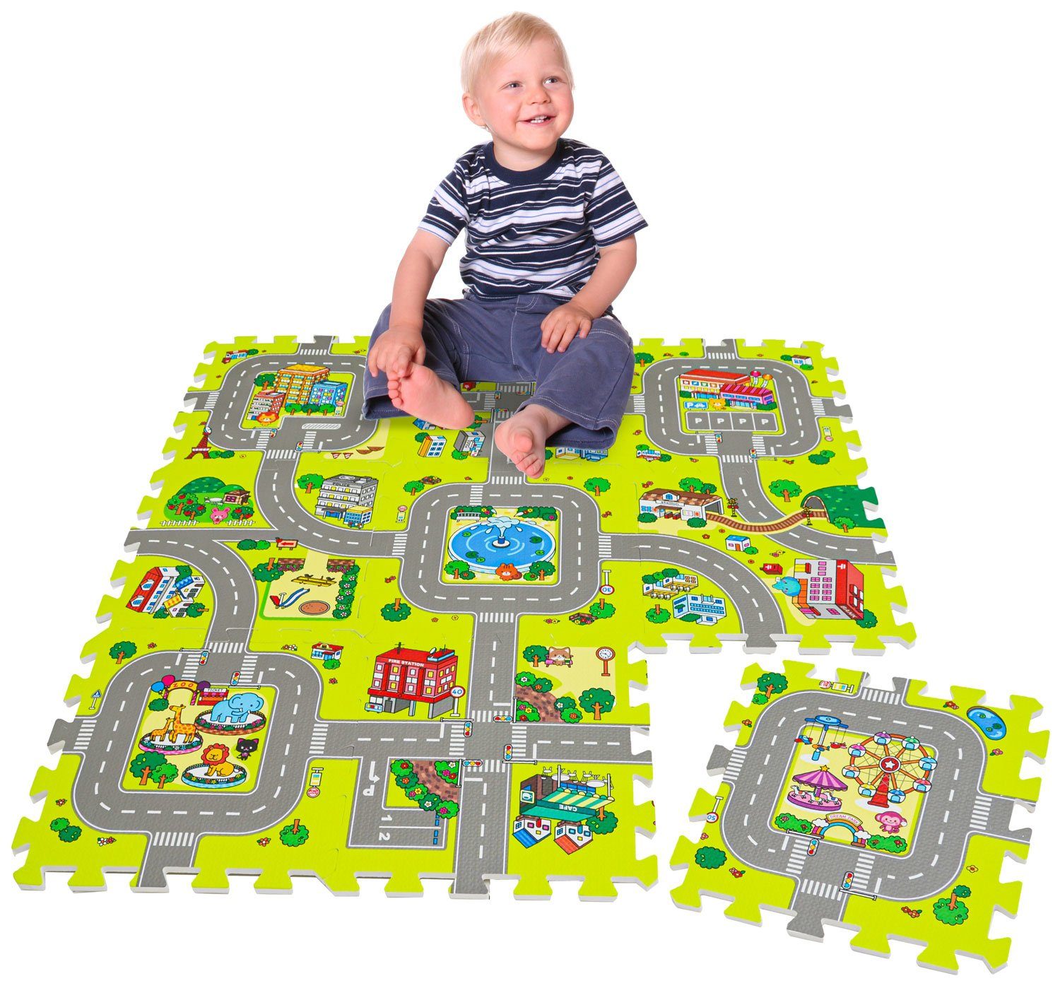 LittleTom Puzzlematte Straße - 9 Teile günstig online kaufen