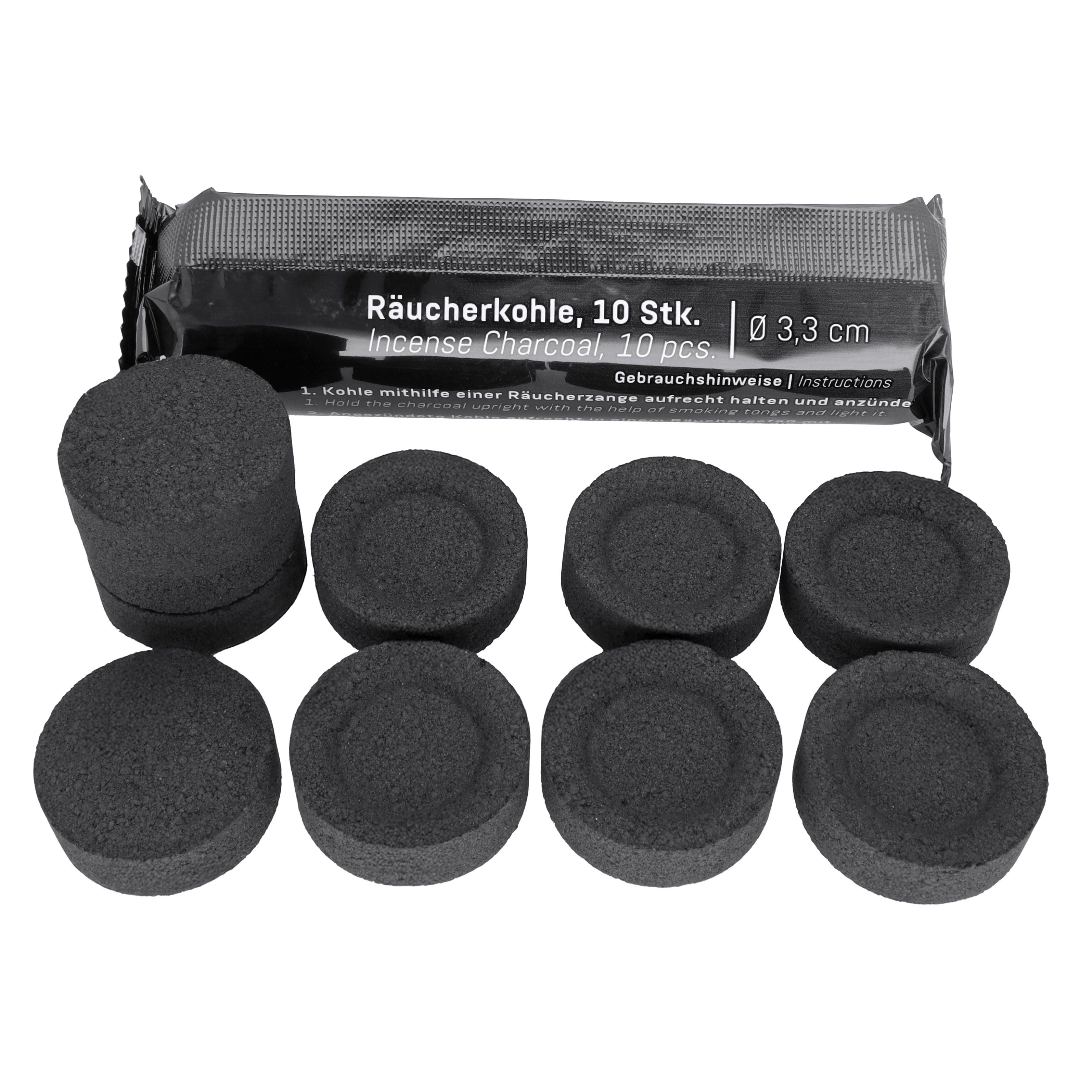 Lebensquelle Plus Räucherstäbchen-Halter Selbstzündende Räucherkohle Ø 33 mm, 10 Stück - 1 Rolle