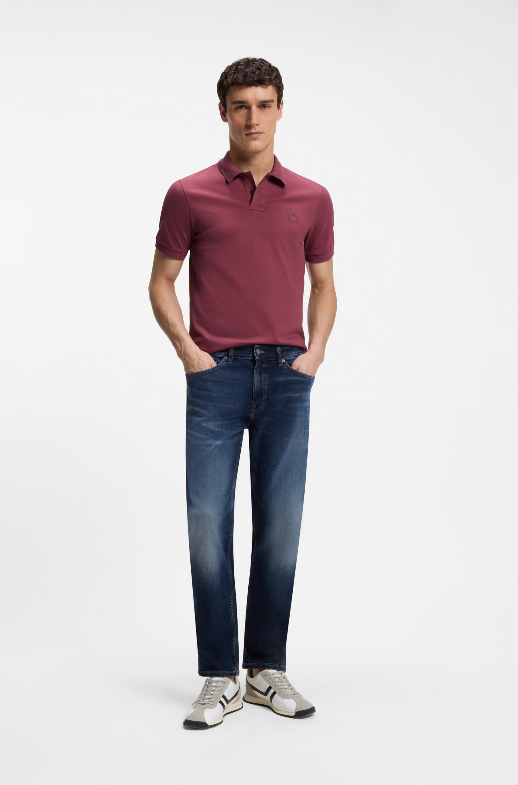 BOSS ORANGE Poloshirt Passenger Regular Fit Classic Stretch Pique Polo, pflegeleicht, Baumwolle mit Elasthan