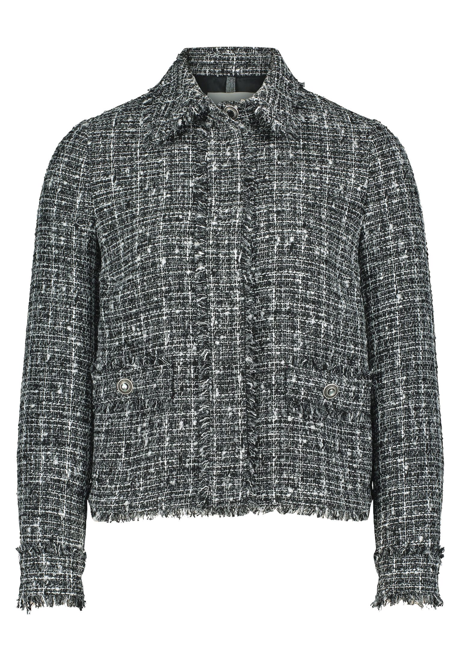 Cartoon Jackenblazer Cartoon Tweedblazer mit Fransen günstig online kaufen