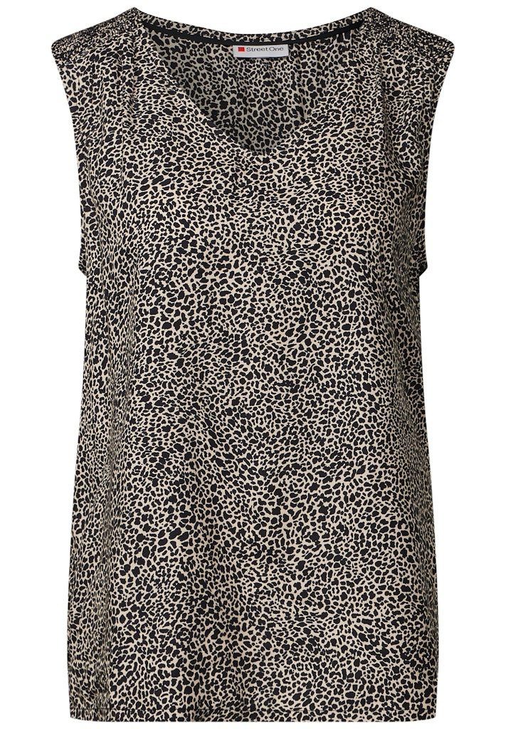 STREET ONE Blusentop V-neck blouse w smok detail günstig online kaufen