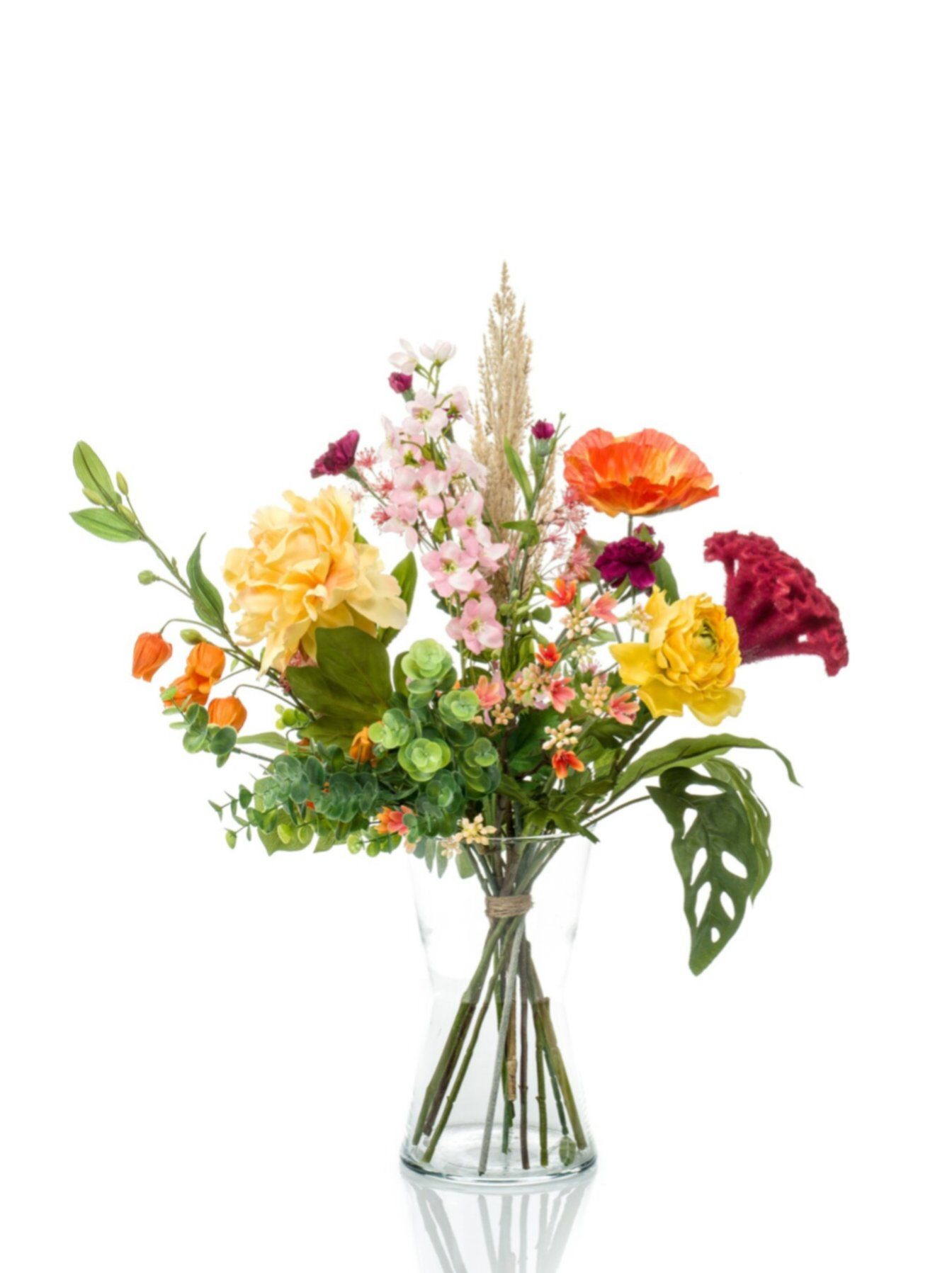 Emerald Eternal Green Wanddekoobjekt Emerald eternal green Bouquet summer breeze Pink