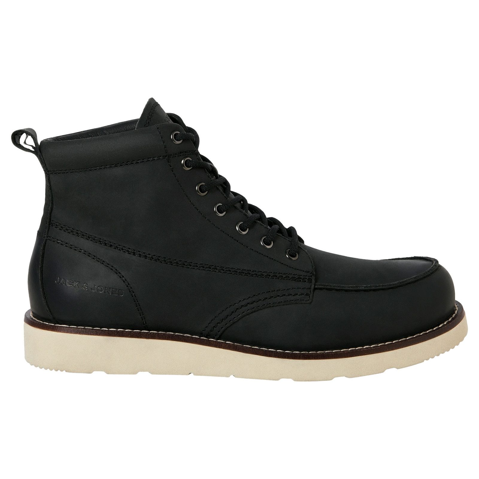 Jack & Jones Lederboots JFWTORONTO Leather Boot Schnürboots mit herausnehmb günstig online kaufen