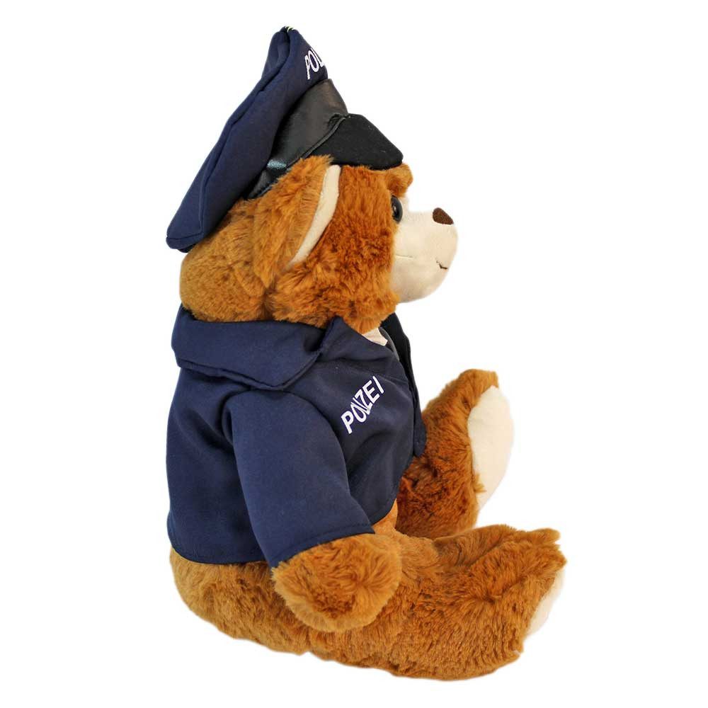 Euro Souvenirs Kuscheltier Polizei Teddy mit Uniform "Peter" - ca. 27 cm