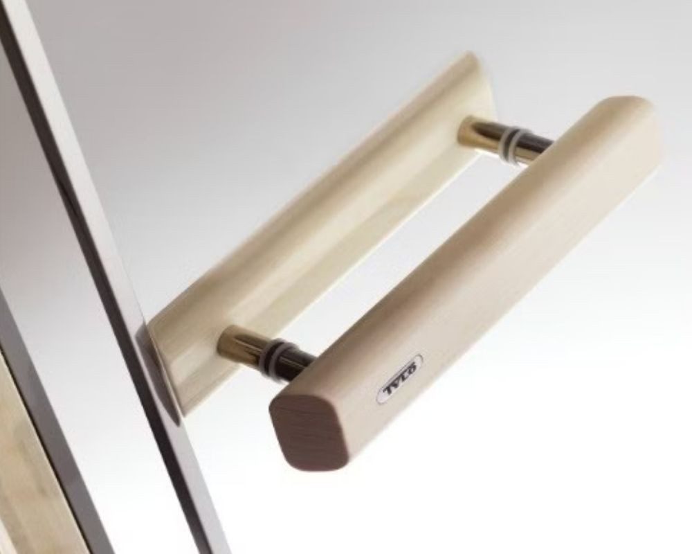 Tylö Saunatür TYLÖ Saunatüre DGL 7x19 Klarglas Espenholzrahmen