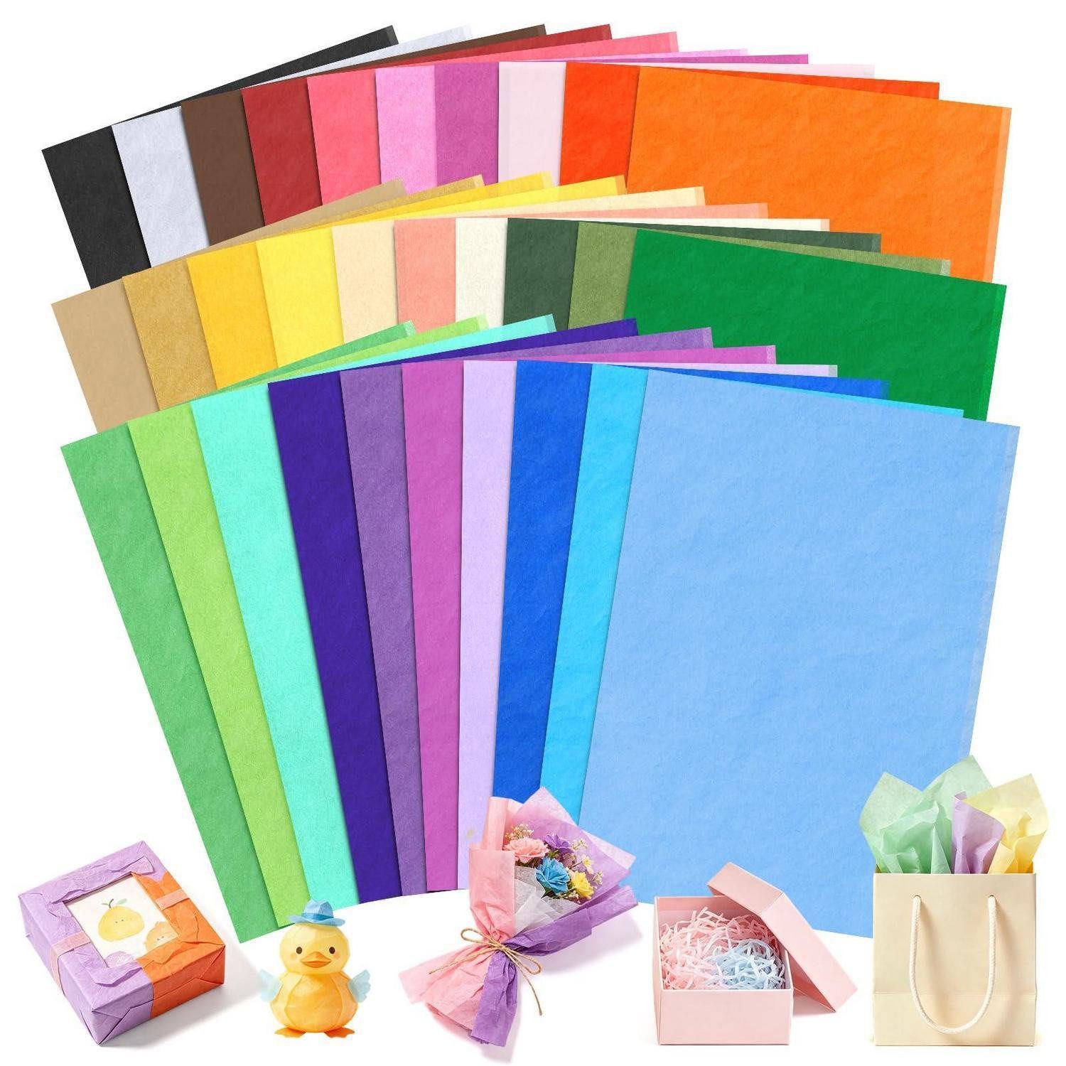 LuxusKollektion Geschenkpapier Geschenkpapier bunt 360 Blatt, (360St)