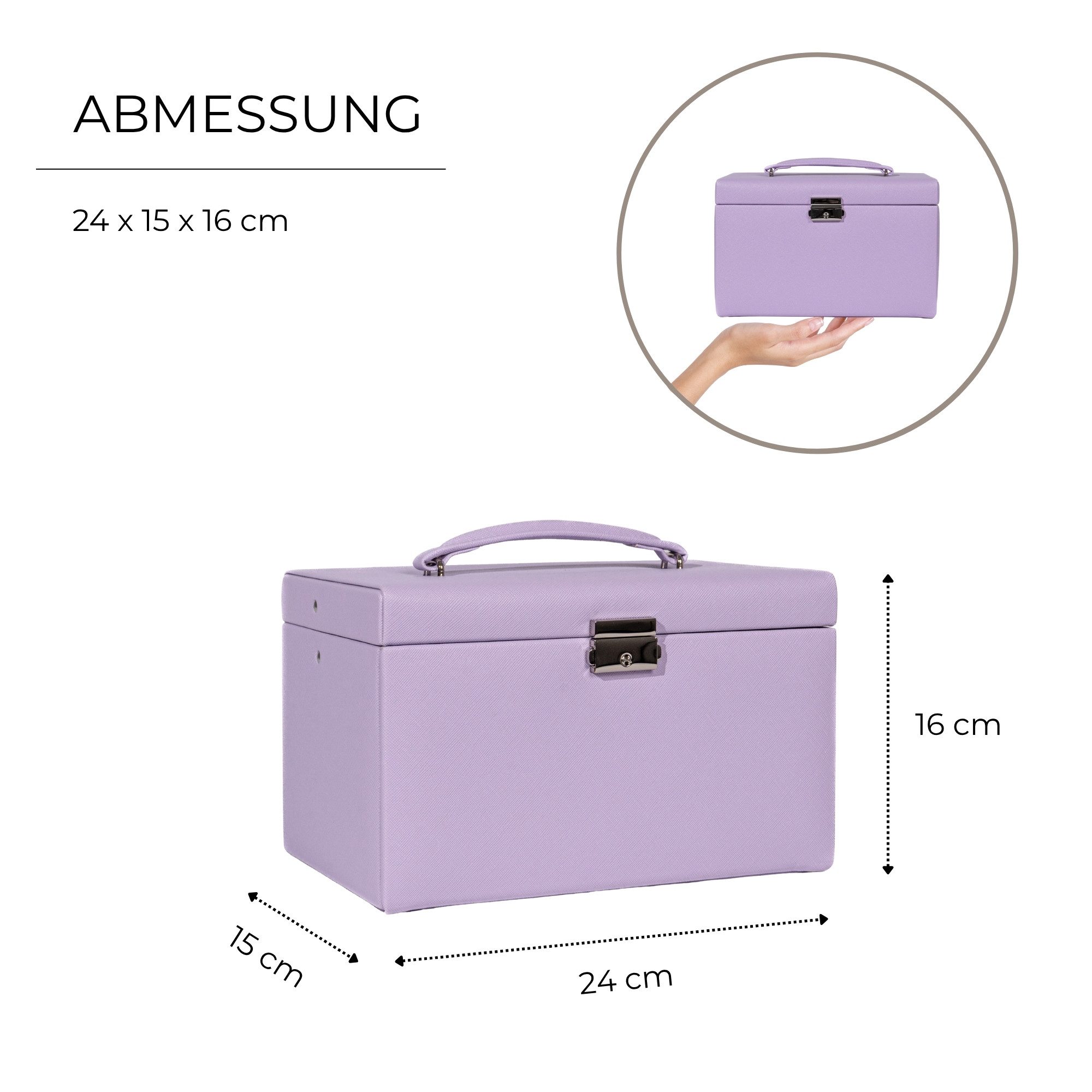 Friedrich23 Schmuckkasten Jolie 2.0 Kreuznarben-Optik günstig online kaufen