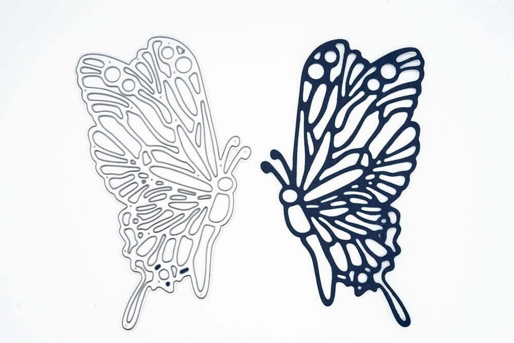 Stanzenshop.de Motivschablone Stanzschablone: Schmetterling mit großen Flügeln