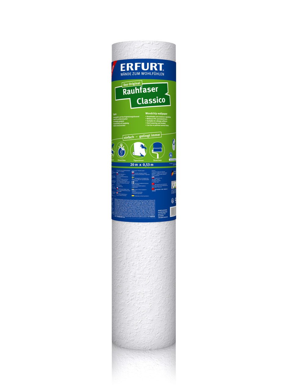 ERFURT Papiertapete Rauhfaser CLASSICO, 20 m günstig online kaufen