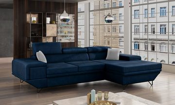 MIRJAN24 Ecksofa Benito, mit Schlaffunktion und Bettkasten, L-Form Sofa für Wohnzimmer, Wohnlandschaft