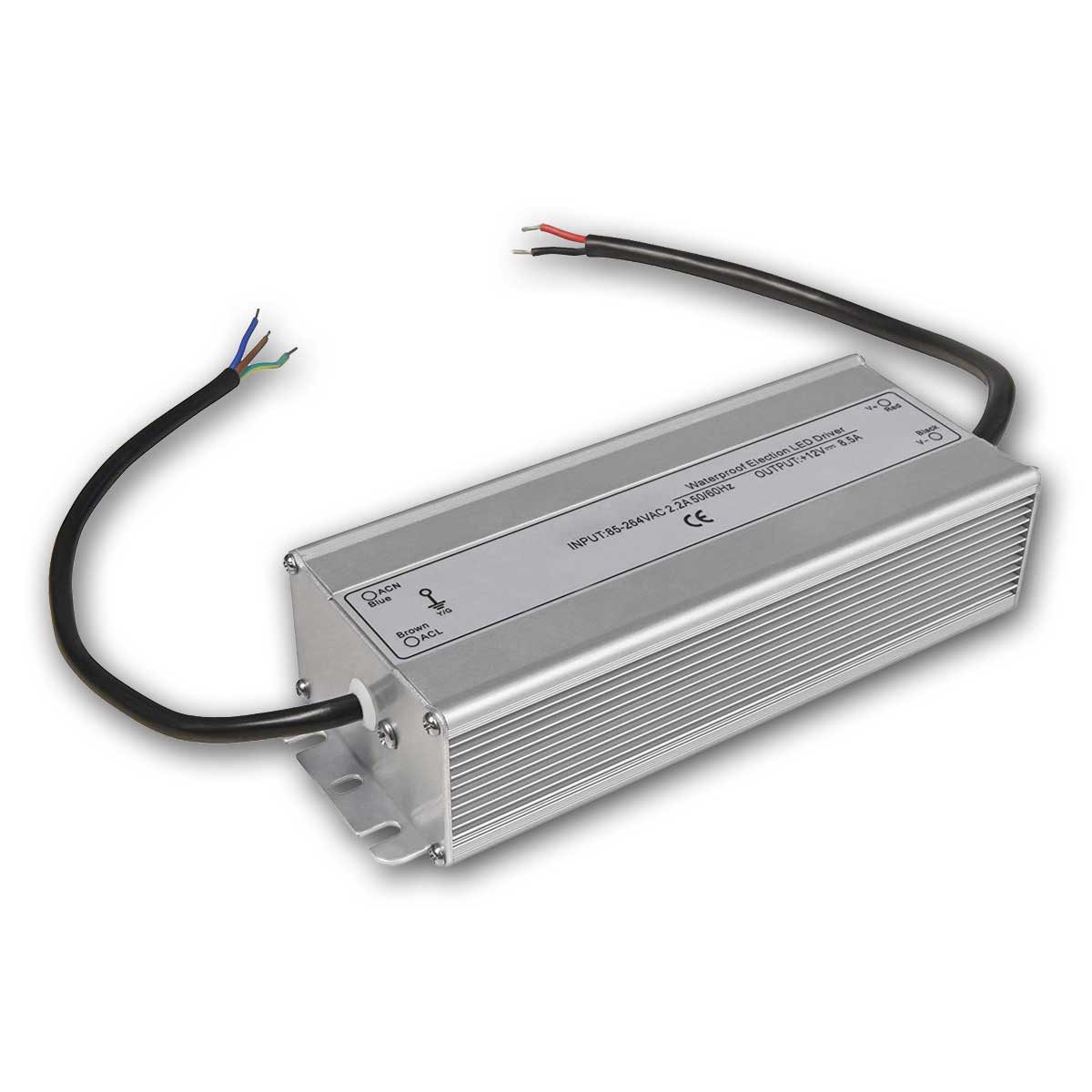 McShine LED-Trafo elektronisch, 12V DC, 1-100W, 8,5A, IP65 LED Trafo