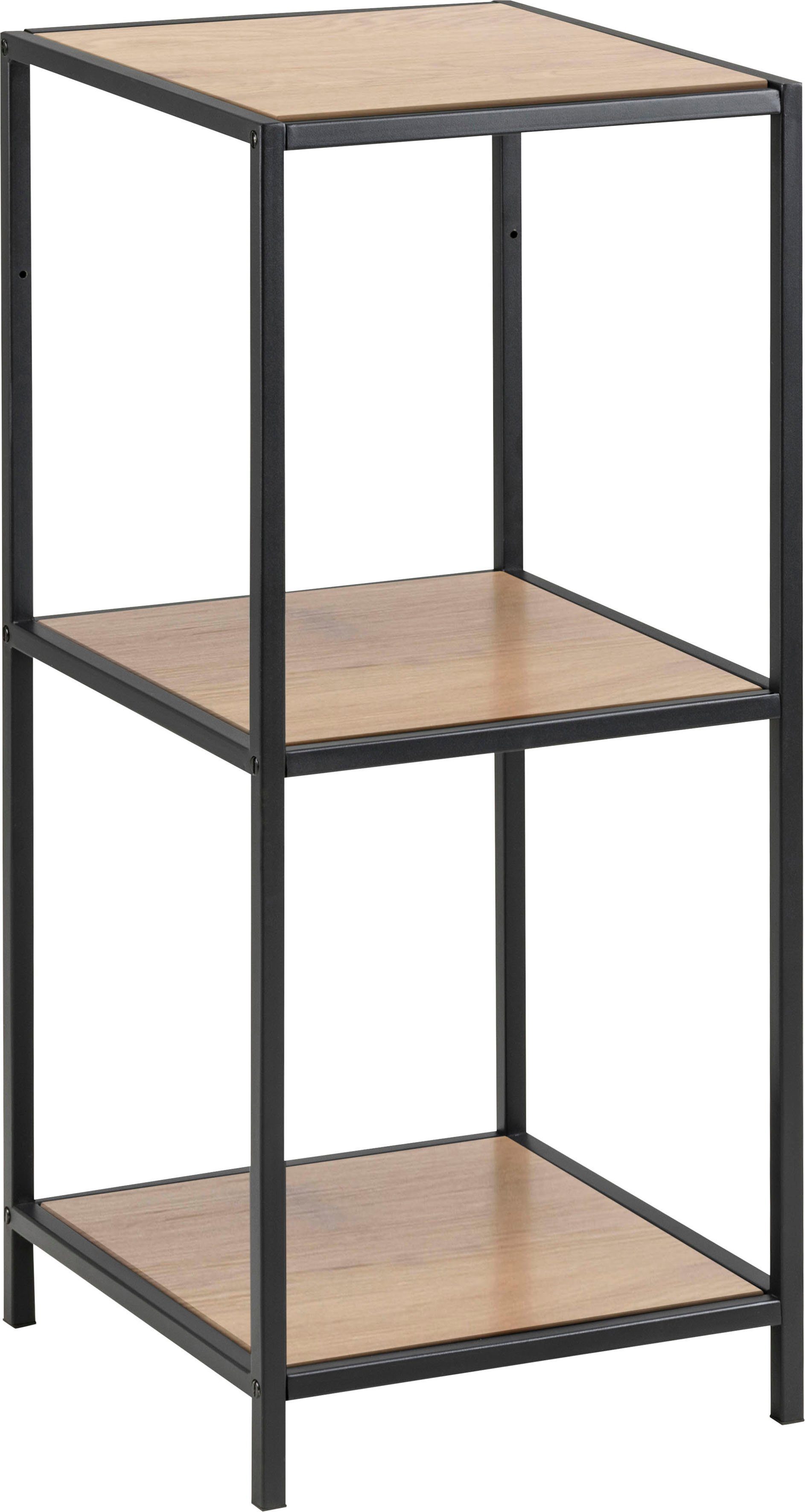 ACTONA GROUP Bücherregal, Metallgestell im modernen Industrielook, 2 Einlegeböden, Höhe 82,5 cm