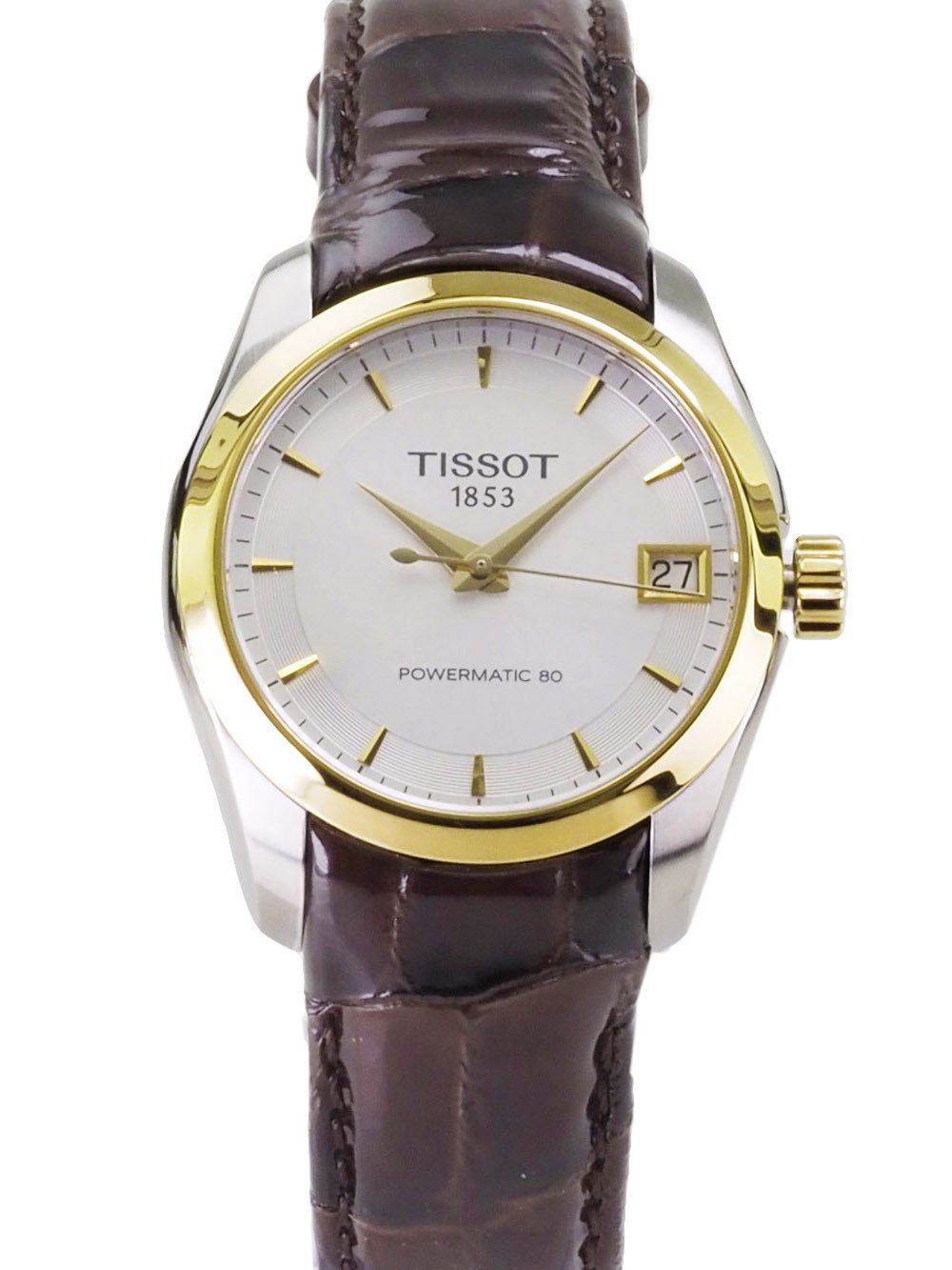 Tissot Automatikuhr schweizer Damen Uhr 33 mm Ø T0352072603100 Powermatic 80 Powermatic 80, Saphirglas, Glasboden, Gangreserve bis 80 Std.