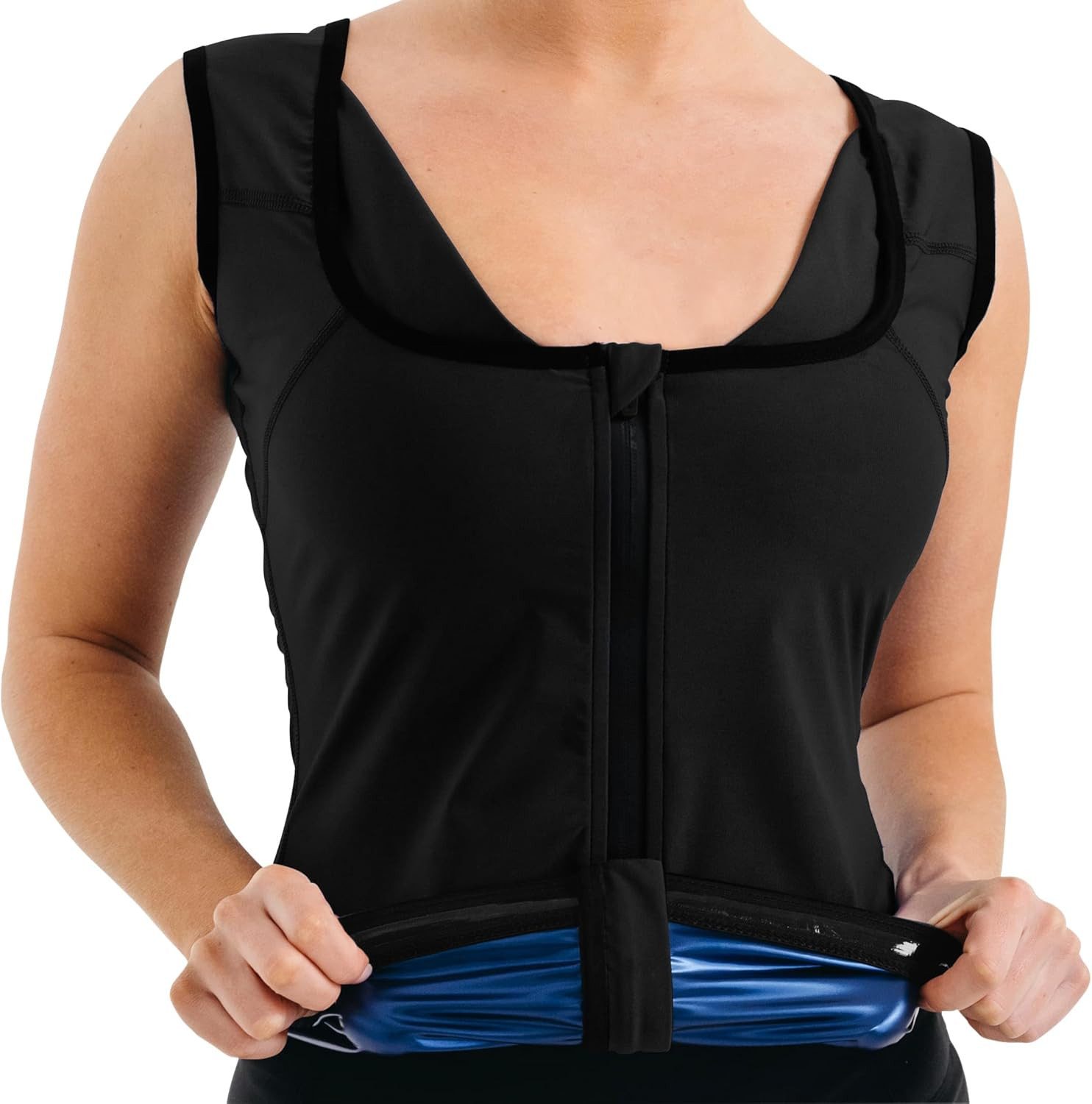 RDX Kompressionsshirt RDX Damen-Saunaweste, wärmespeichernder Schweiß-Taillentrainer