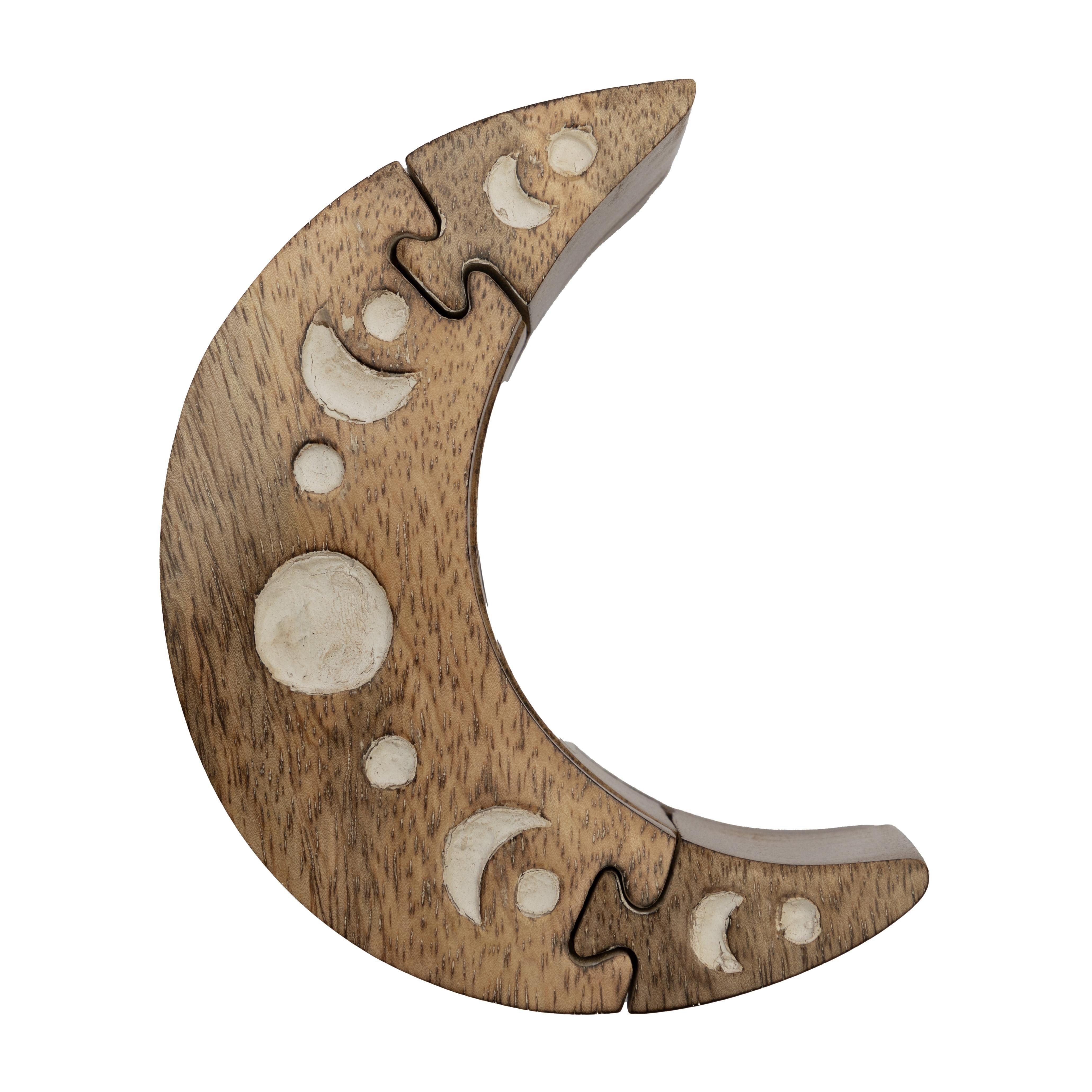 El Puente Pillendose Puzzle-Dose "Mond", Handmade, Handmade