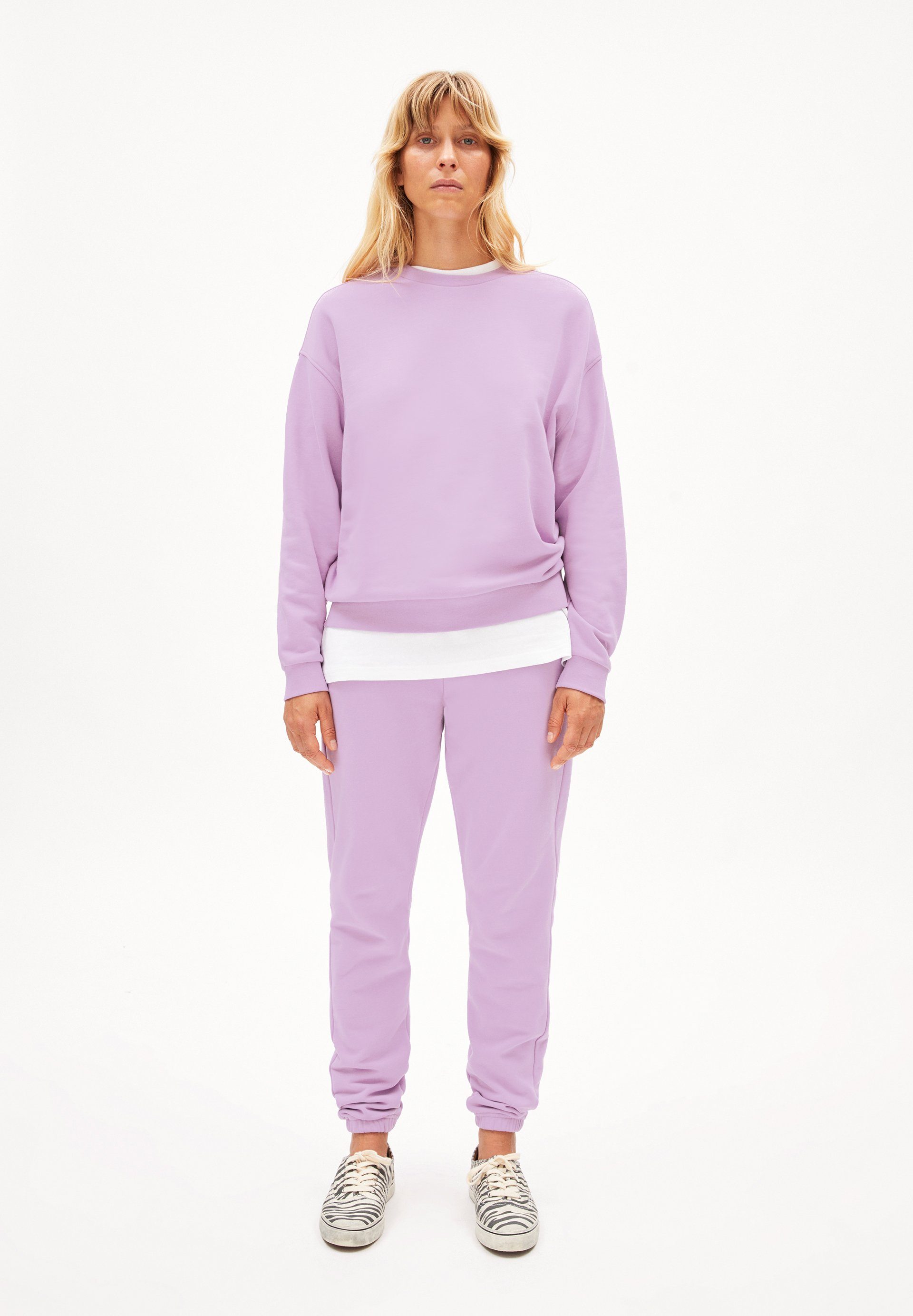 Armedangels Sweatshirt AARIN Damen (1-tlg) smart lilac