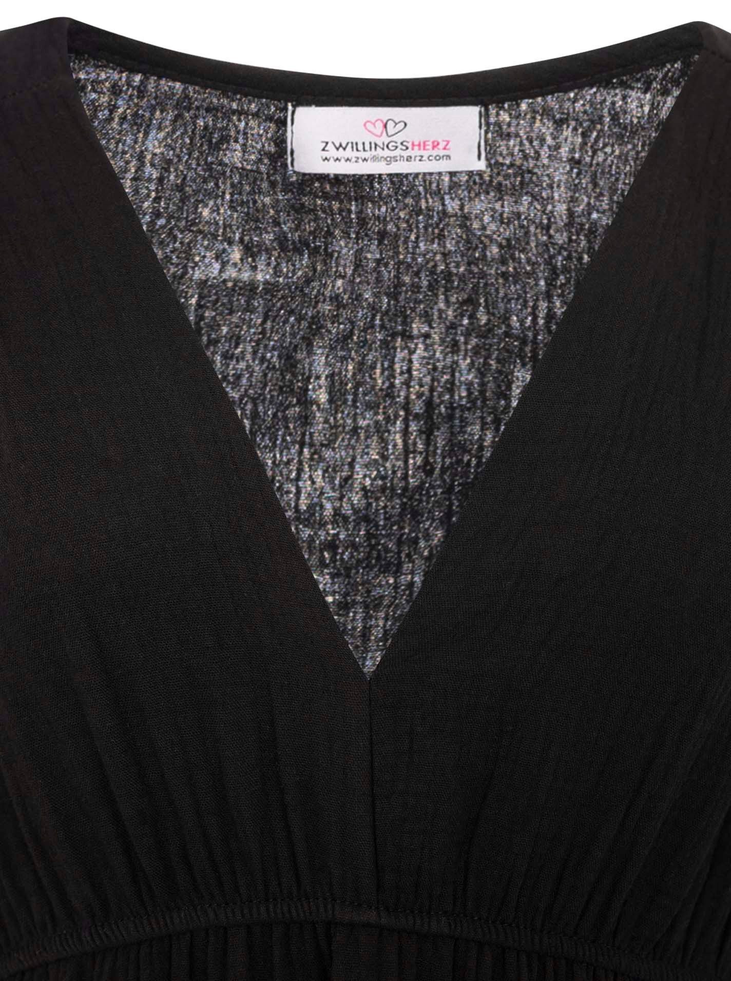 Zwillingsherz Maxikleid Maxikleid Baumwolle Musselin