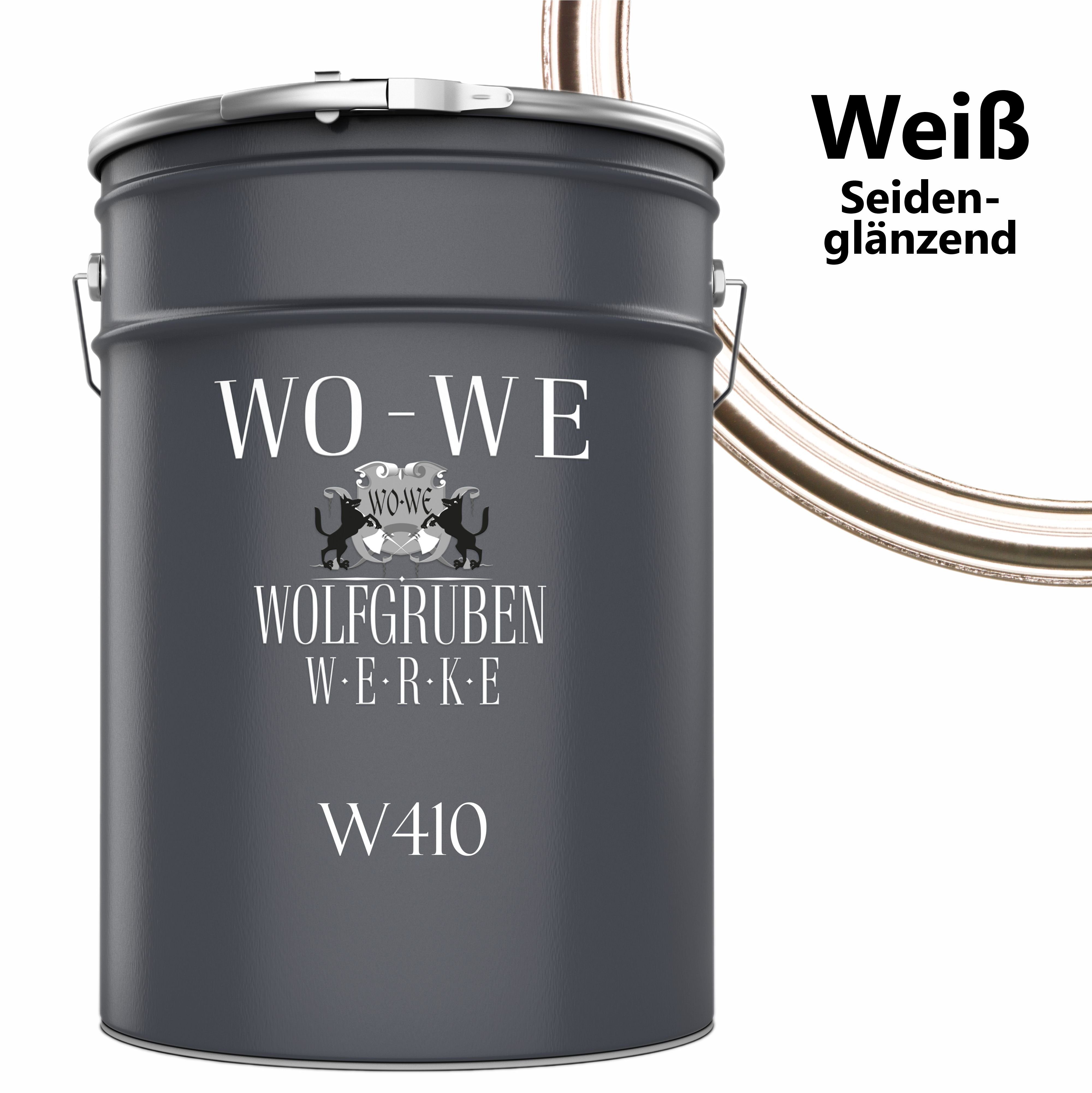 WO-WE Treppen- und Parkettlack Dielenlack Holzlack Holzboden lack W410, 1-20L, Matt / Seidenglänzend, Wasserbasis
