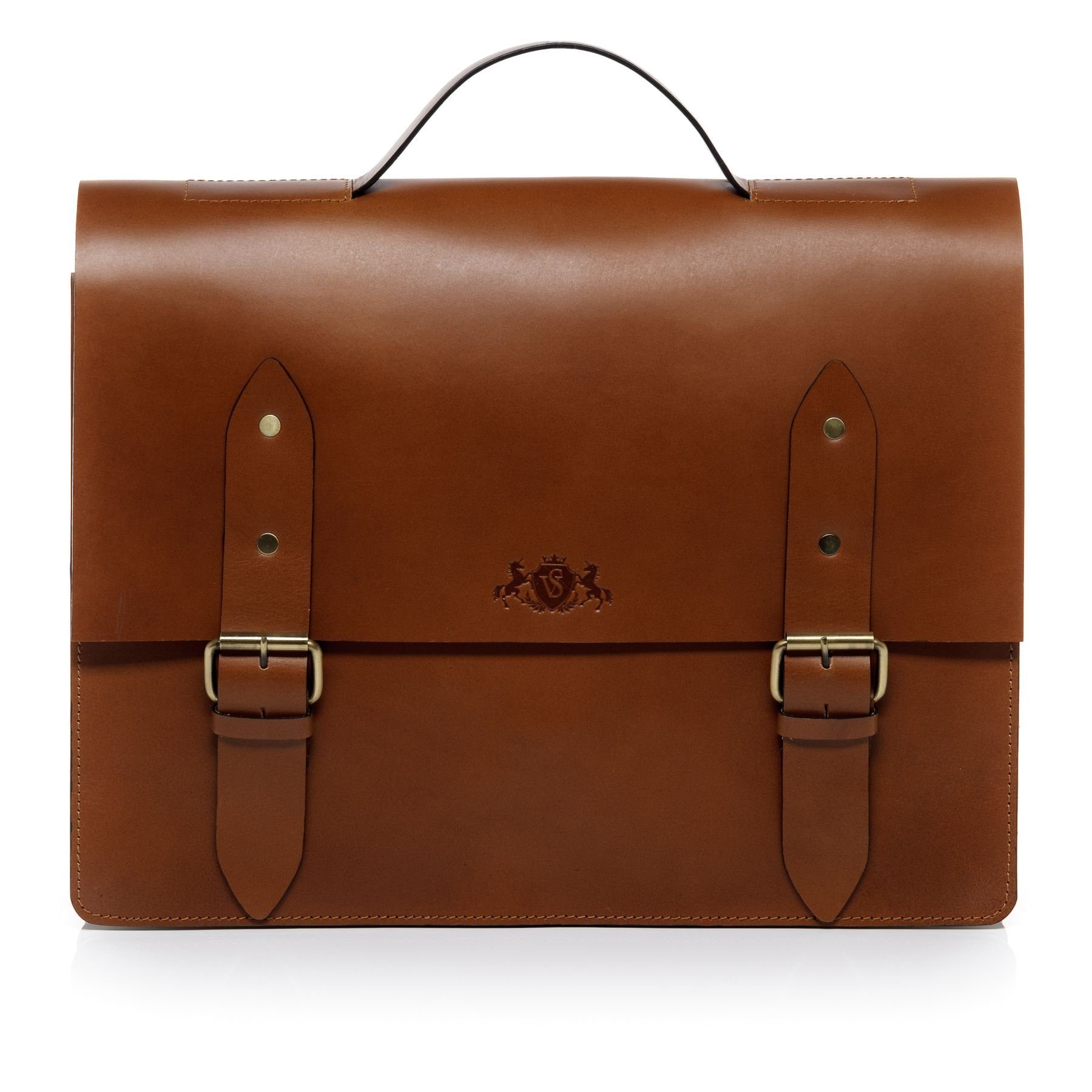 SID & VAIN Umhängetasche echt Leder Fahrradtasche groß 15 Zoll tan, Laptoptasche 15,4 Zoll, Aktentasche Echtleder Damen Herren hellbraun