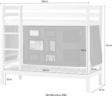 Hoppekids Etagenbett ECO Dream, Stockbett weiß massiv - Zubehör wählbar