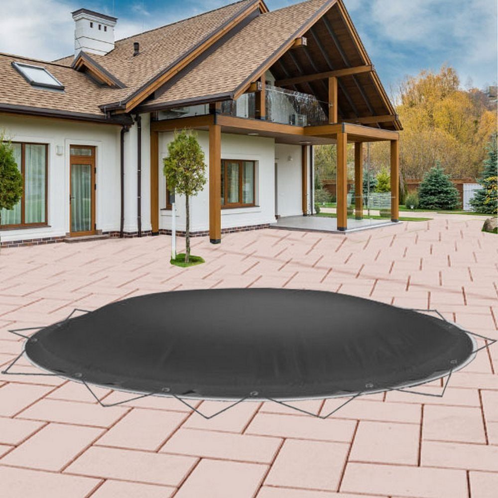 Pool Mate Winterabdeckung Rund 6,4 M – Robuste Plane In Schieferblau Für Oberirdische Pools