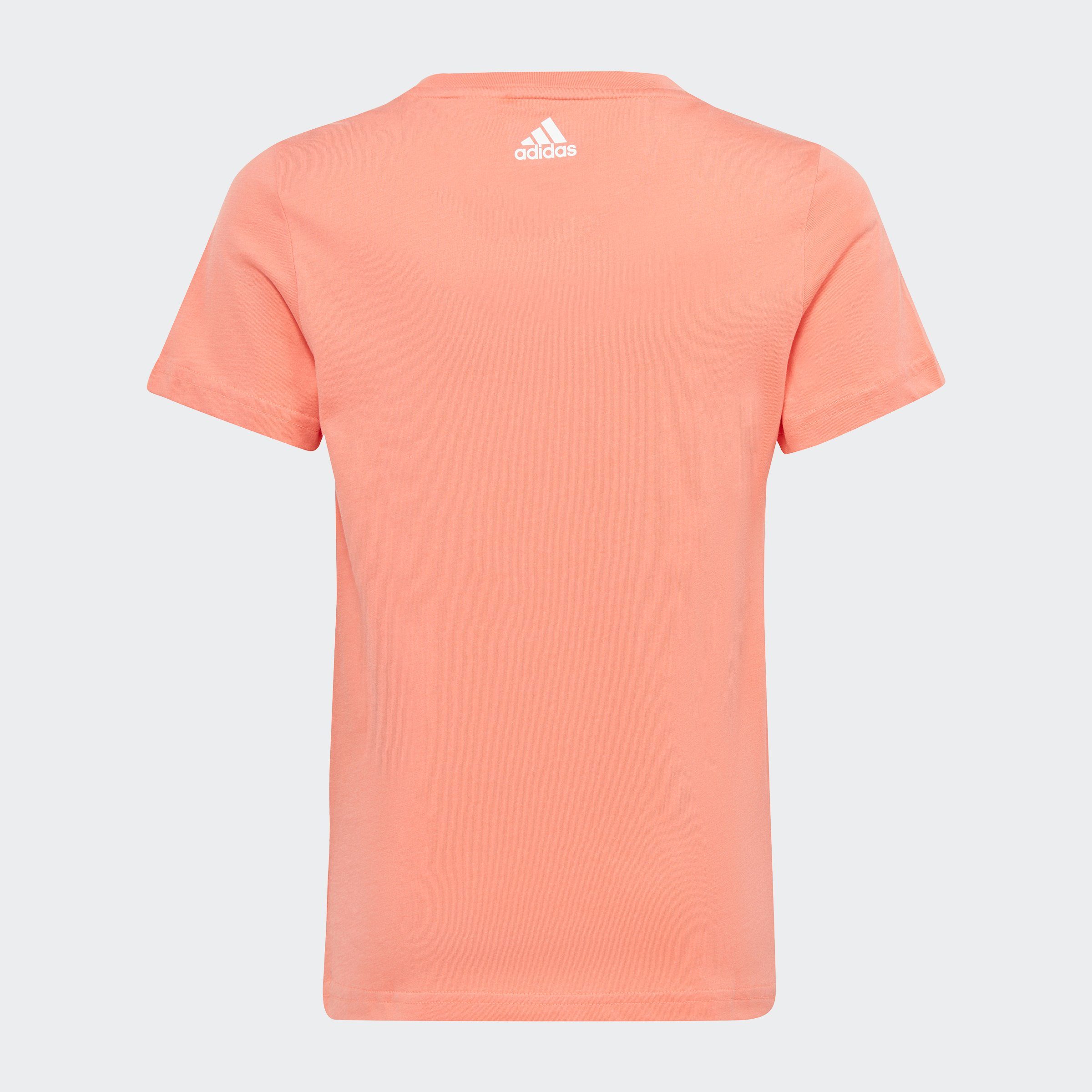 adidas Sportswear T-Shirt G LIN White / Semi T Fusion Coral