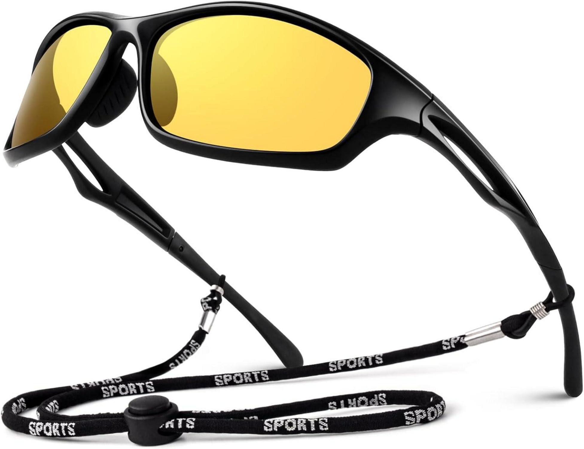 Sonnenbrille Sonnenbrille Herren Polarisiert Verspiegelt TR90 Sportbrille UV400 Cat