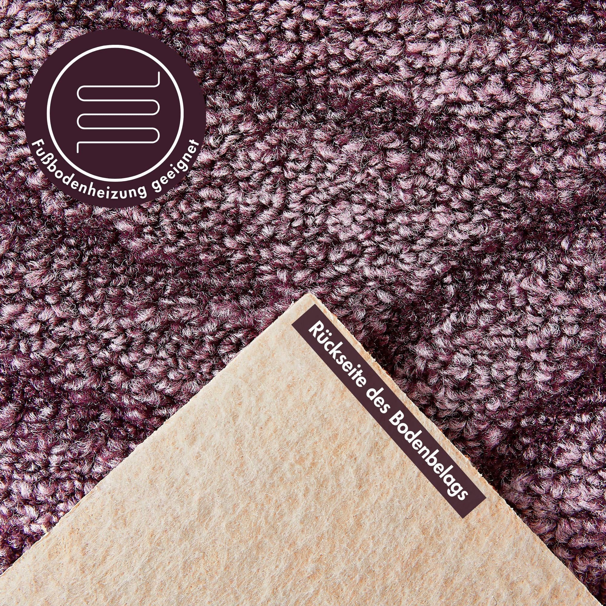 Andiamo Teppichboden Amberg, Strukturschlinge, Made in Belgium, rechteckig, Höhe: 9 mm, Breite 200, 300, 400 oder 500 cm, Hoch-Tief Effekt, strapazierfähig