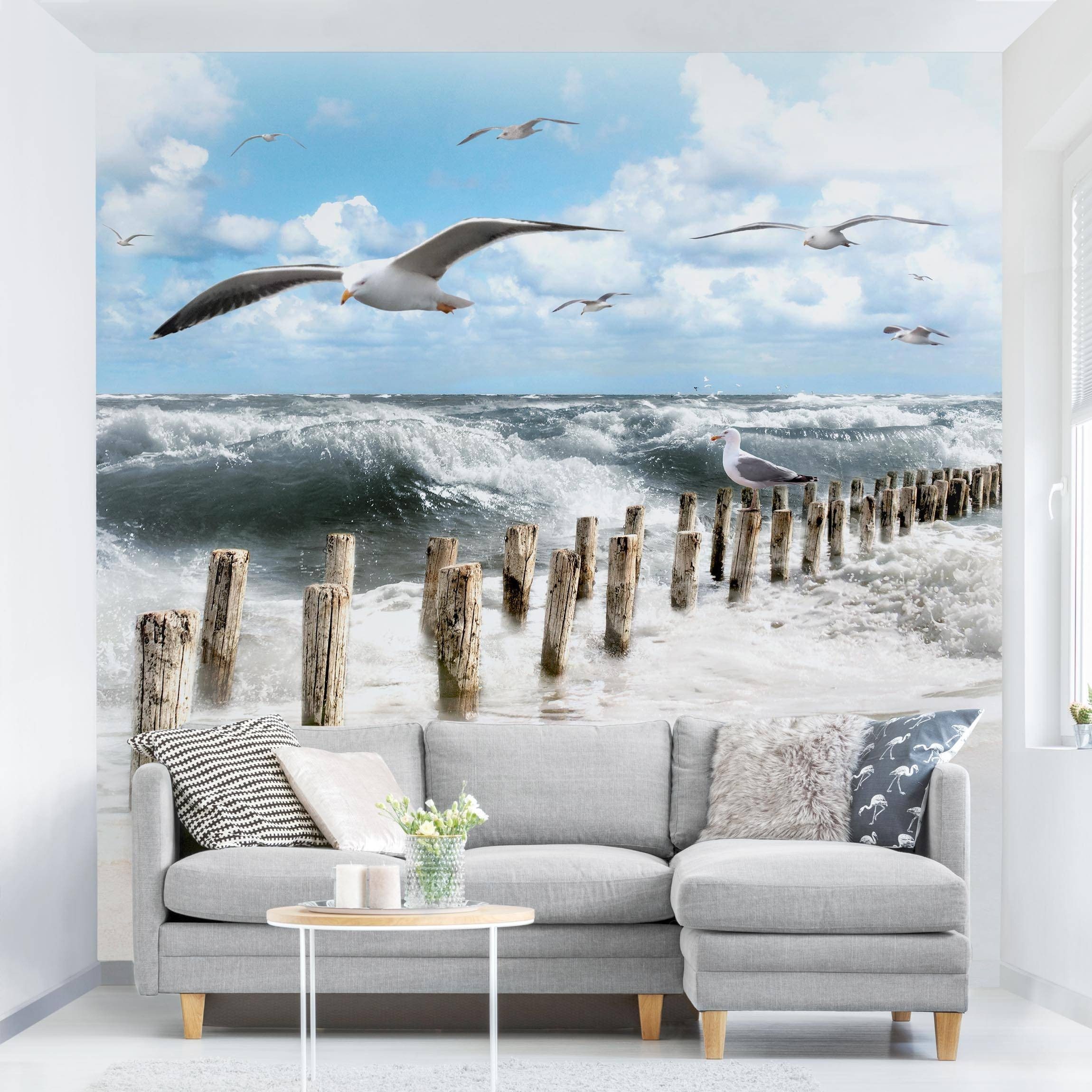 Bilderdepot24 Fototapete Strand & Meer Absolut Sylt Natur Landschaft Maritim Meerblick, Glatt, Matt, (Vliestapete inkl. Kleister oder selbstklebend), Wohnzimmer Schlafzimmer Küche Flur Motivtapete Vliestapete Wandtapete