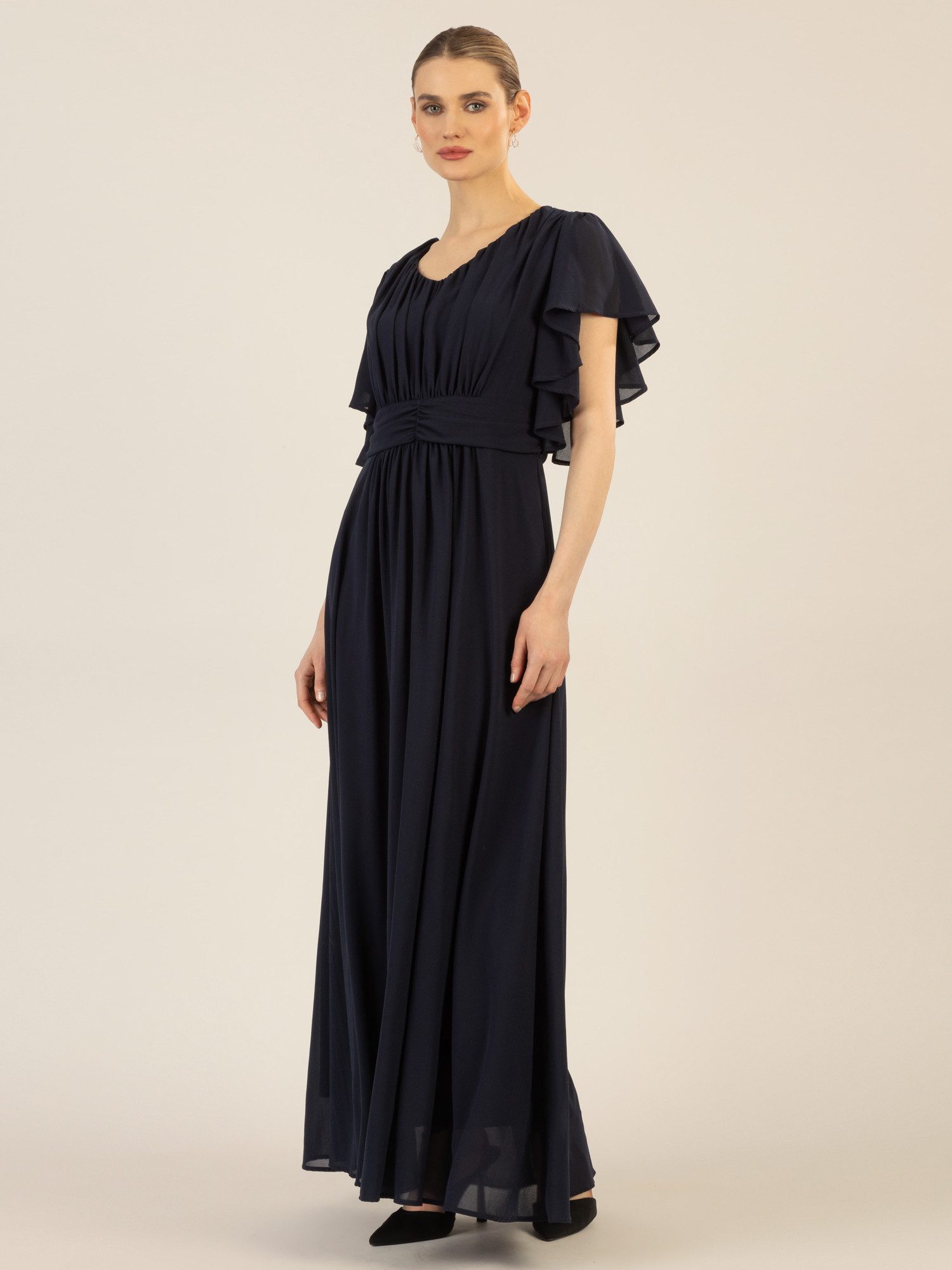 Apart Abendkleid aufwendig gearbeitet mit drappierten günstig online kaufen