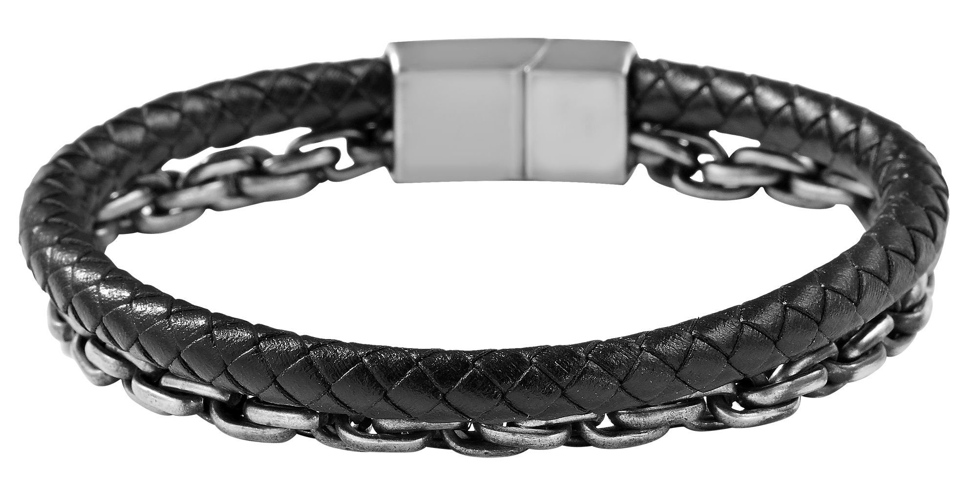 AKZENT Lederarmband Jirko (einzeln) Schwarz1