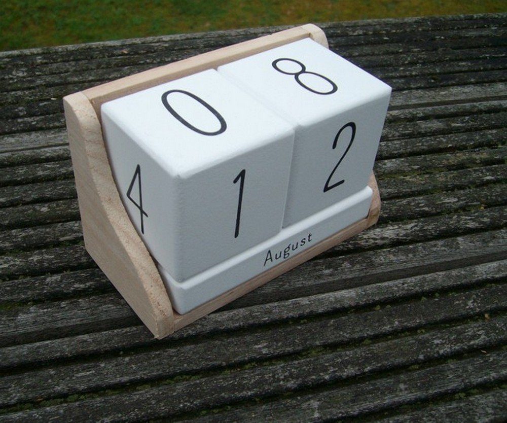 Deko-Impression ewige Kalender Ewiger Kalender, Tischkalender, Holz+MDF, Impressionen
