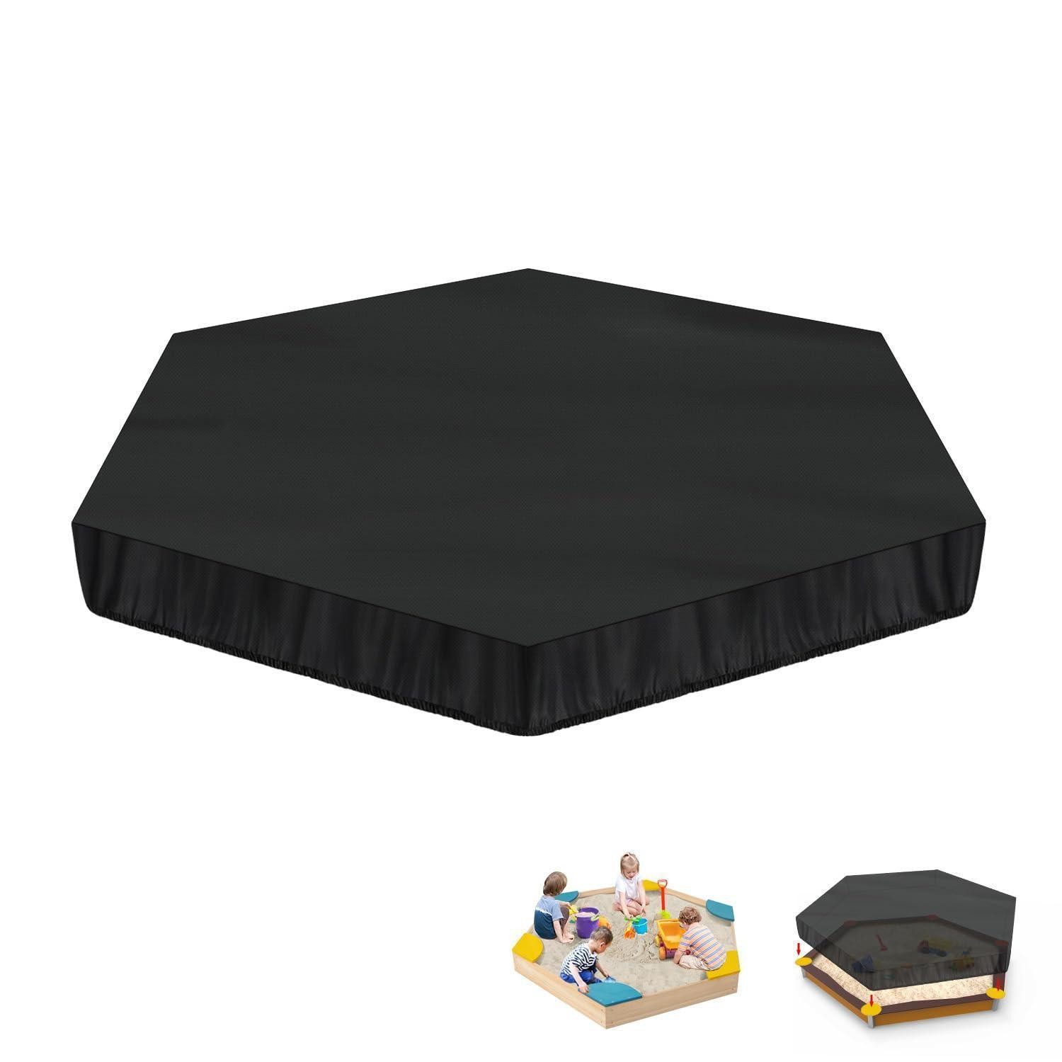 LuxusKollektion Sandkasten-Abdeckplane Sandkasten Abdeckplane Wasserdicht Sechseckig 420D Oxford 180x150x20cm
