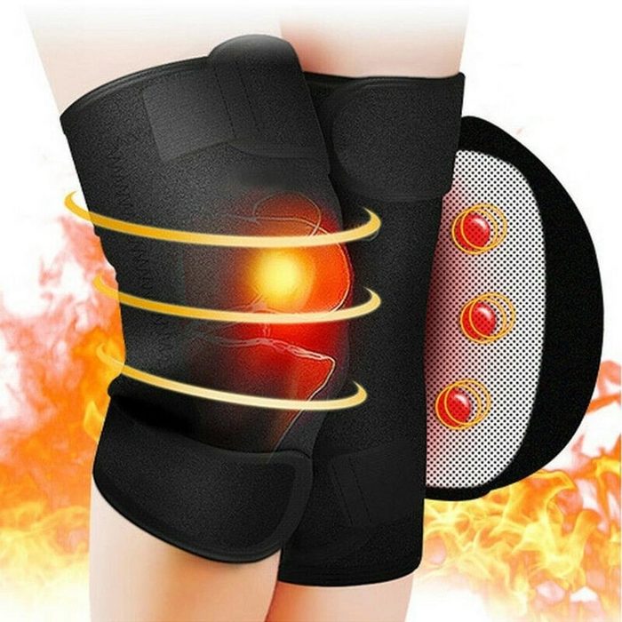 Devenirriche Knieorthese Vibration Kniemassagegerät mit Wärme Einstellbare Knie Massagegerät