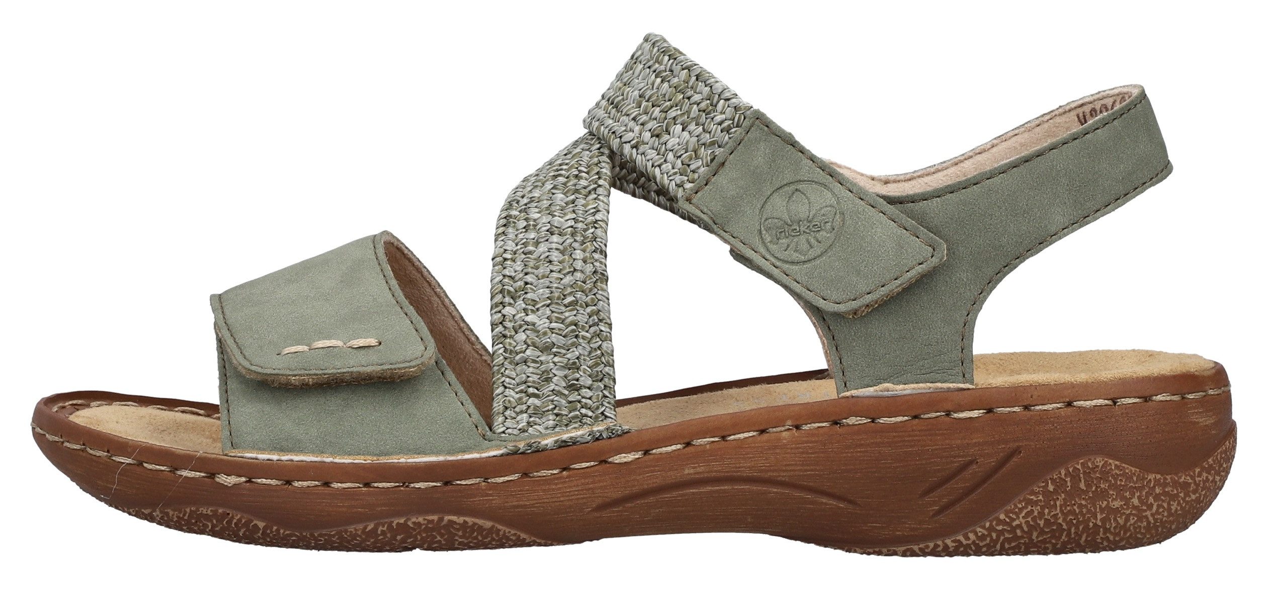 Rieker Sandale Sommerschuh, Riemchensandale, Sandalette mit Klettverschlüsse