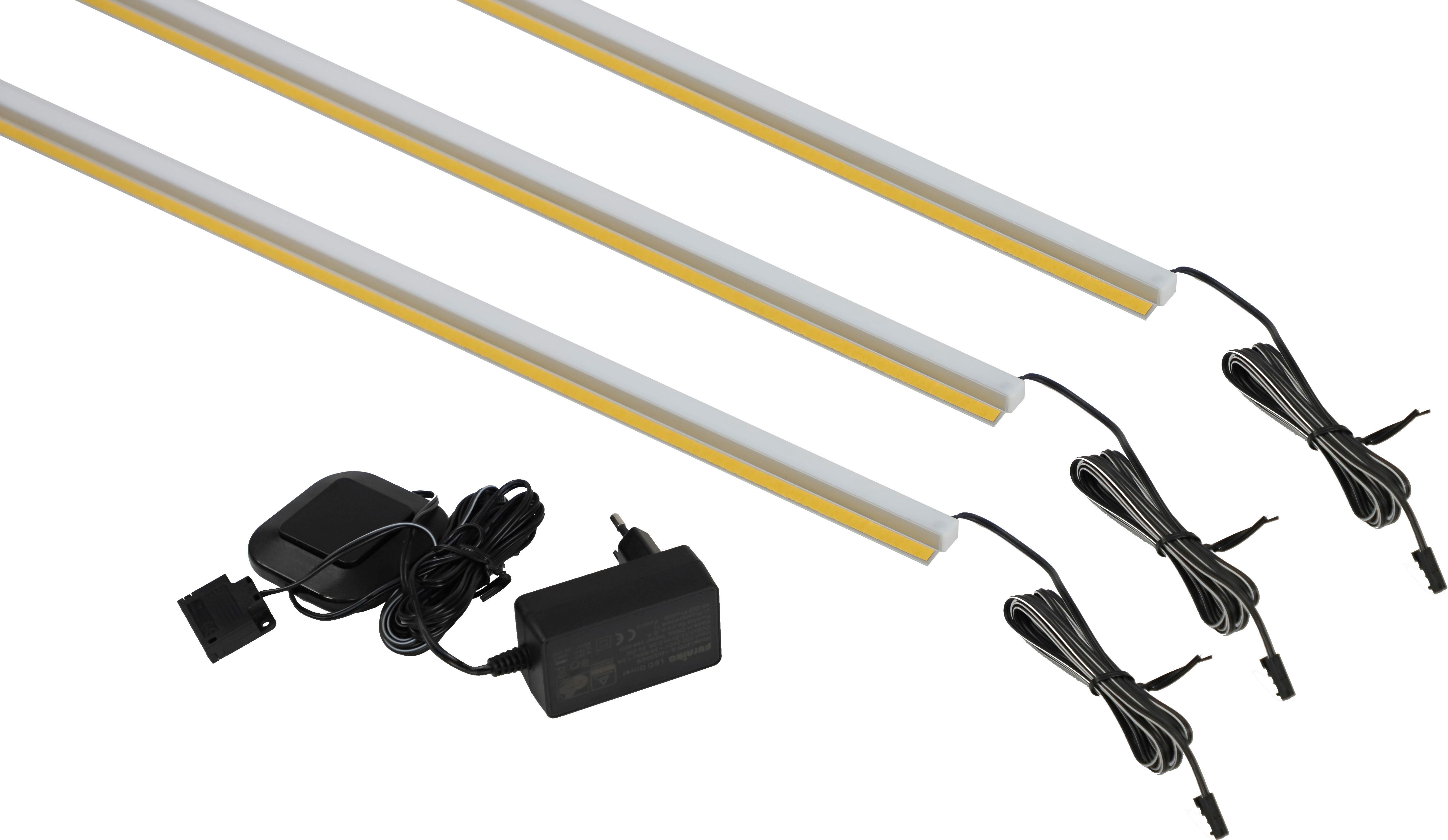 Home affaire LED Unterbauleuchte SERIO-LED, LED fest integriert, Neutralweiß, 3X, 2X oder 1X LED PROFIL (je nach Ausführung)