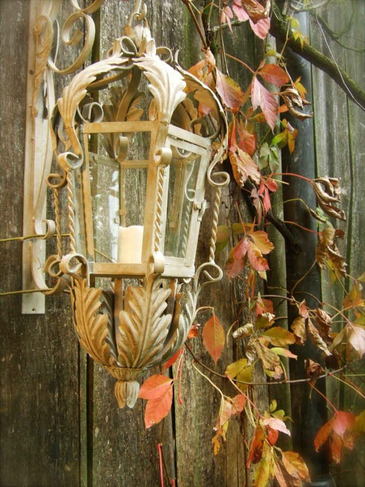 Antikas Kerzenhalter Nostalgie Lampe - antike Laternen, Aussenlampe Lombardei Windlicht