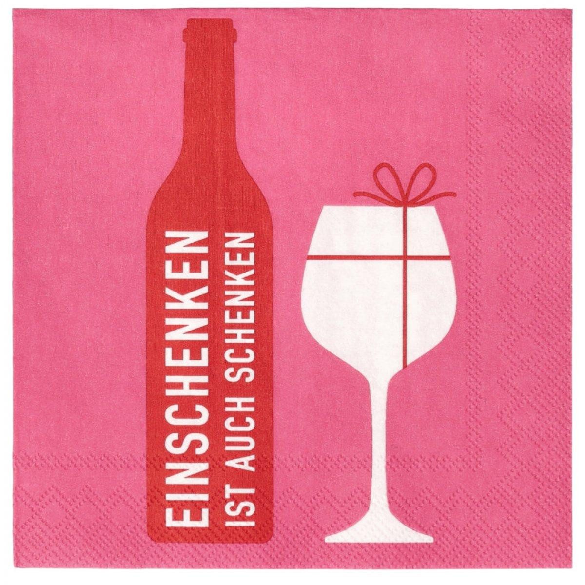 Räder Papierserviette Design Cocktailserviette Einschenken Ist Auch Schenken (20-teilig)