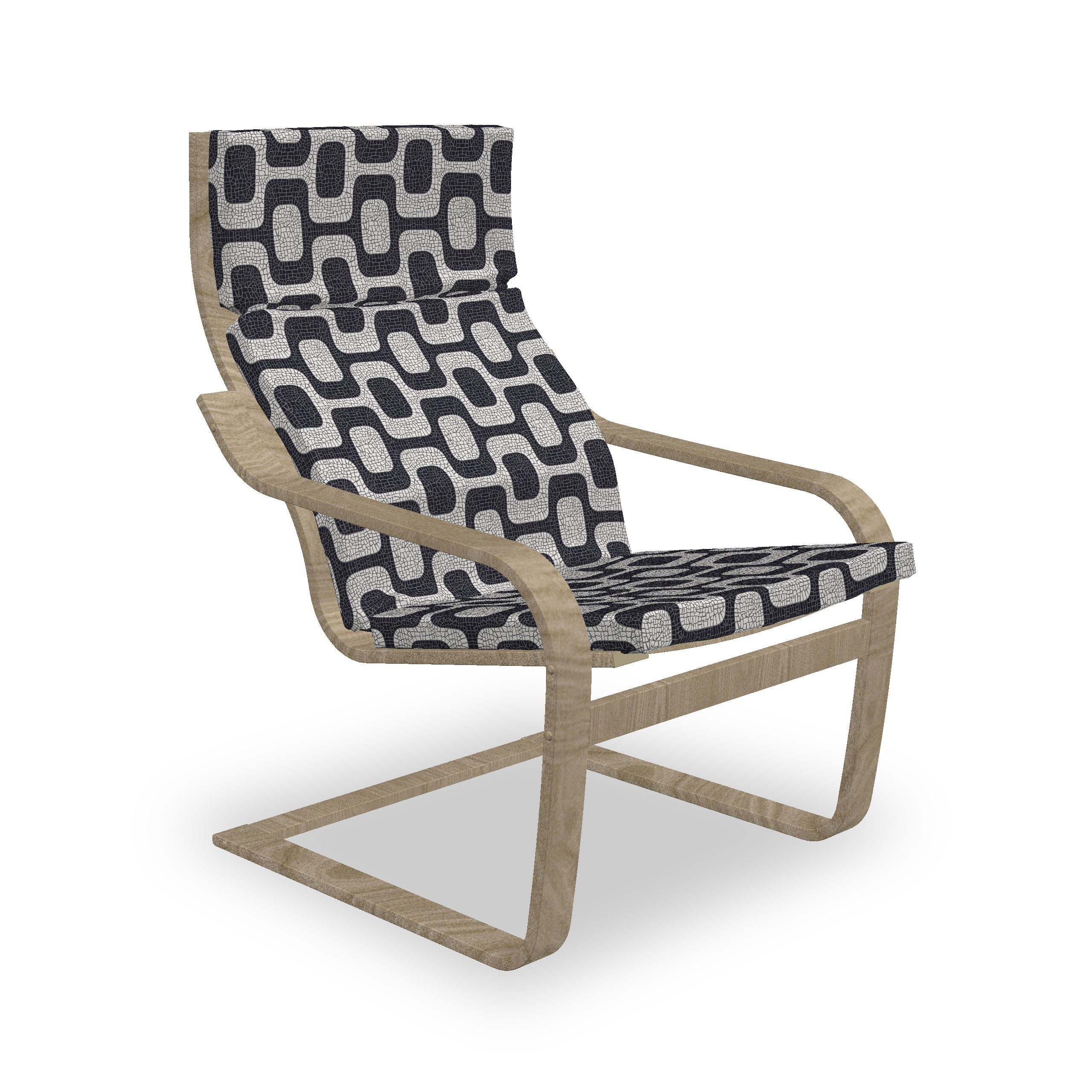 mit Abstrakt Stuhlkissen Abakuhaus Sitzkissen Pavement Hakenschlaufe Moderne Stuhlkissen Reißverschluss, Mosaik und mit