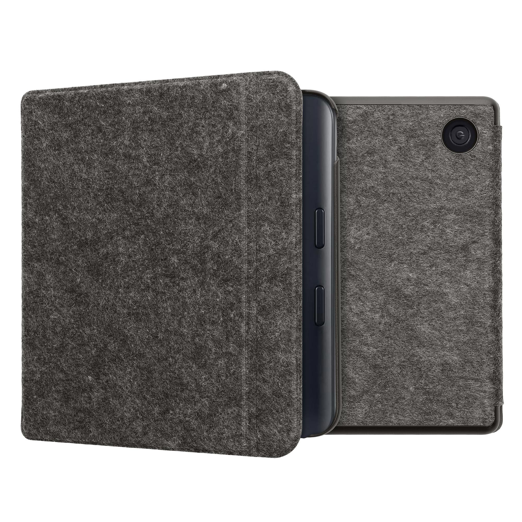 kwmobile E-Reader-Hülle Hülle für Kobo Kobo Libra Colour / Tolino Vision Color, Filz Stoff eReader Schutzhülle - Flip Cover Case
