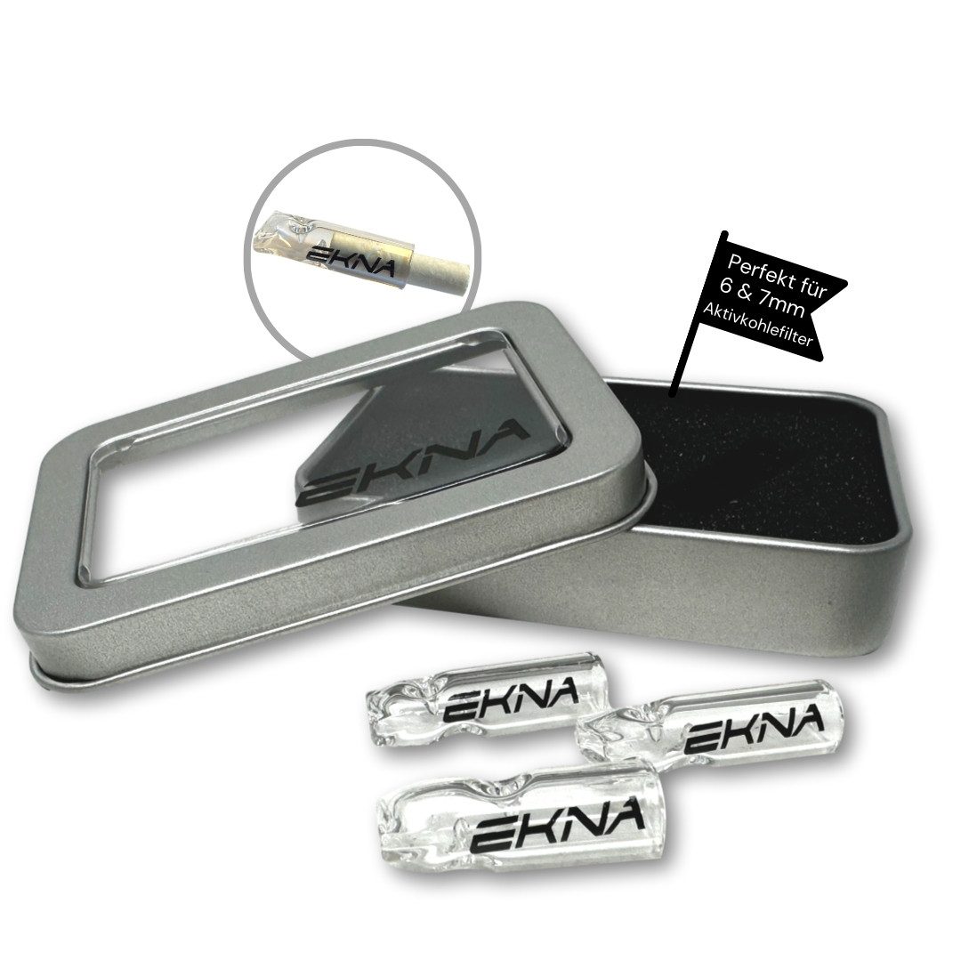EKNA Aktivkohlefilter Glas Tips - Glastips für Aktivkohlefilter