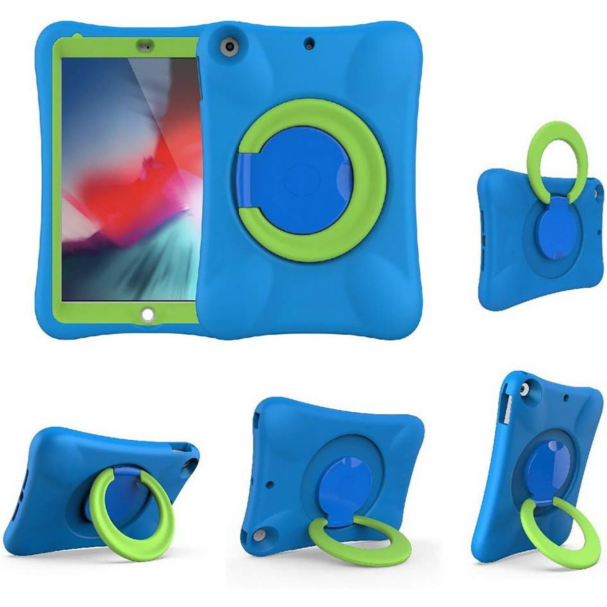 yozhiqu Tablet-Hülle EVA-iPad-Hülle für Kinder, multidirektionaler Stabilisierungsständer, Für 10,2-Zoll iPad 2021/2020/2019 (7. ~ 9. Generation)