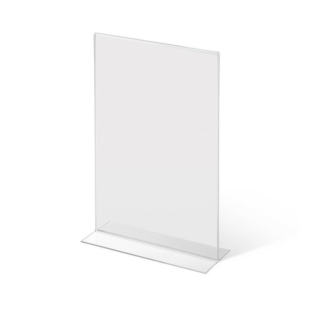Einzelrahmen Showdown Displays Acrylaufsteller in T-Form DIN A4 hoch