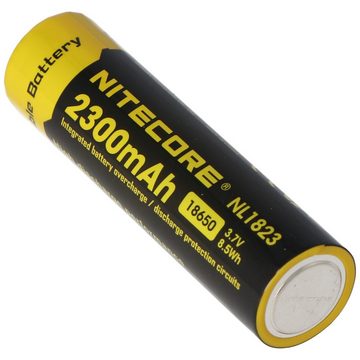 Nitecore NiteCore 18650 Li-Ion Akku für LED Taschenlampen NL183, CR18650 mit S Akku 2300 mAh (3,7 V)