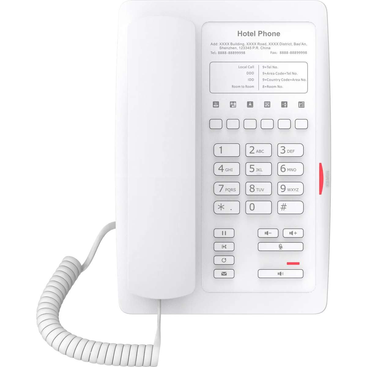 Fanvil Fanvil Hoteltelefon H3W weiß Kabelgebundenes Telefon