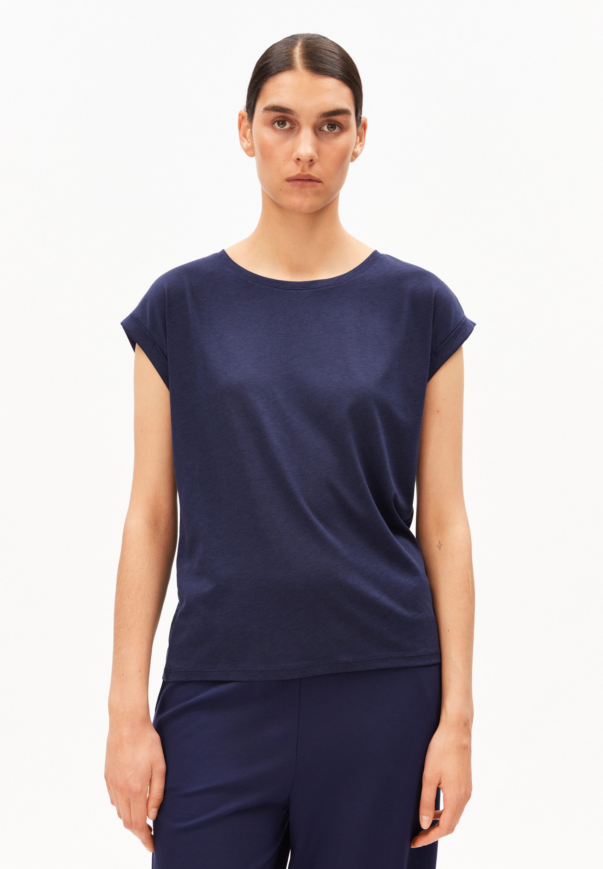 T-Shirt JILAANA T-Shirt aus TENCEL™ Lyocell Mix