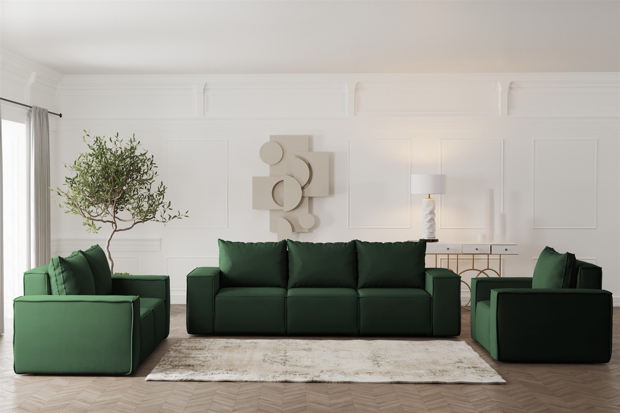 Fun Möbel Polstergarnitur Sofa-Set Designersofa ESTELLE günstig online kaufen