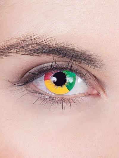 Metamorph Motivlinsen Einhorn Kontaktlinsen, Farbenfrohe Motivlinsen ohne Sehstärke