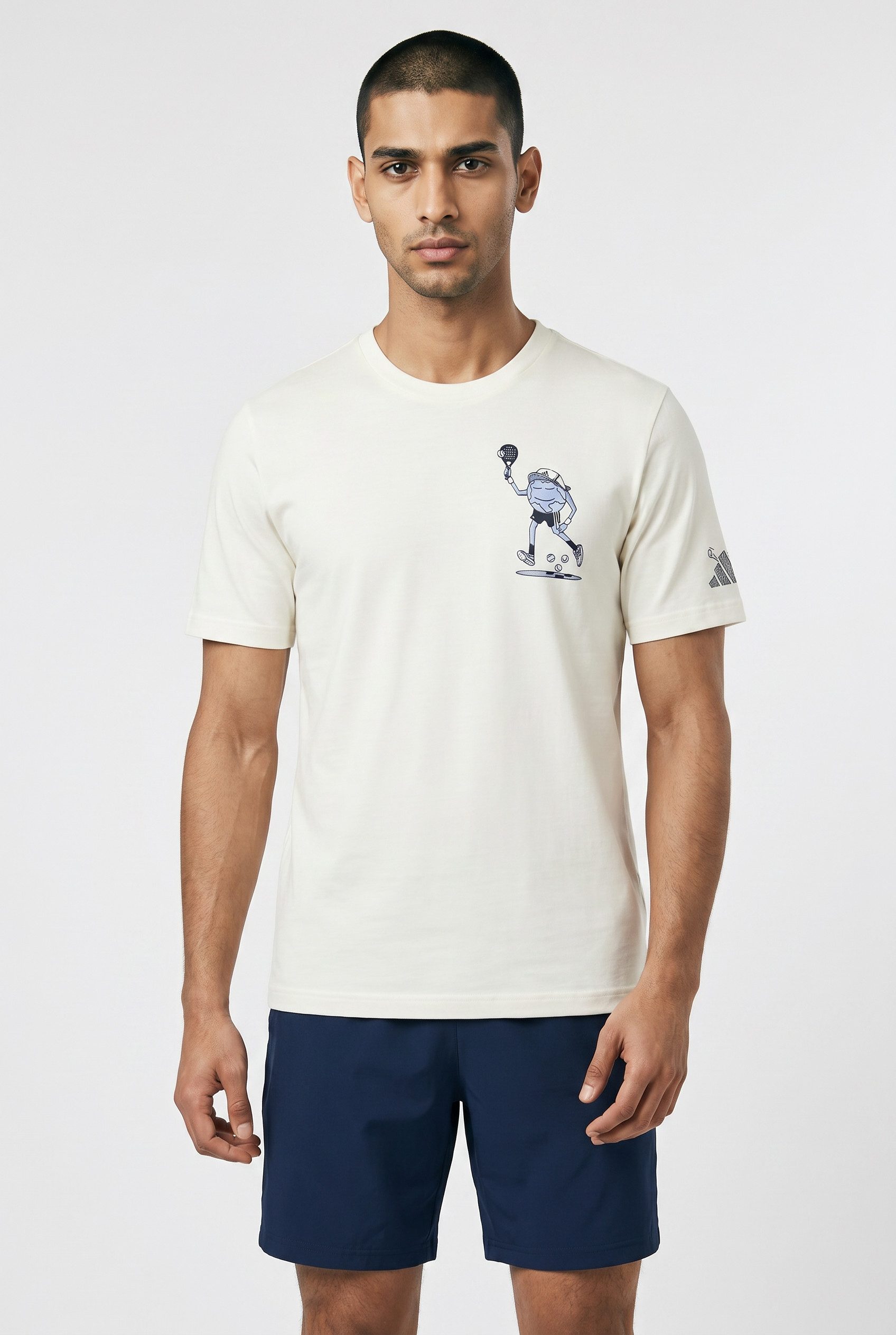 adidas Sportswear T-Shirt EARTH DAY PADEL, GRAFIK mit Print, sportlicher Stil, aus Baumwolle, gerader Abschluss