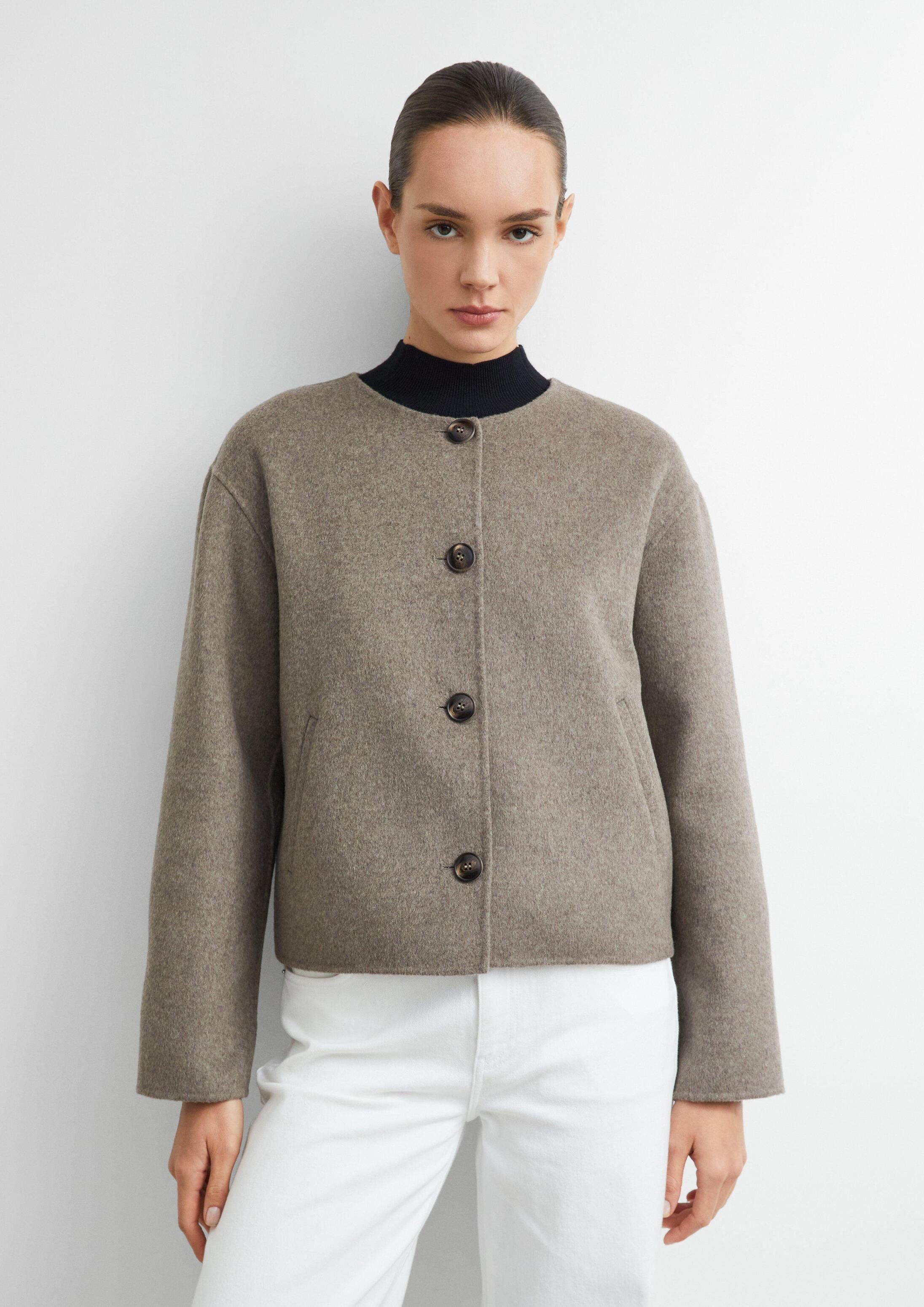 comma Funktionsjacke Outdoor-Jacke Doubleface-Jacke mit abnehmbarem Schal
